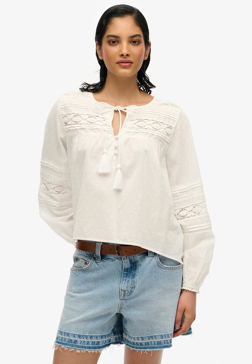 Chemisier en dentelle Ibiza, SUPERDRY