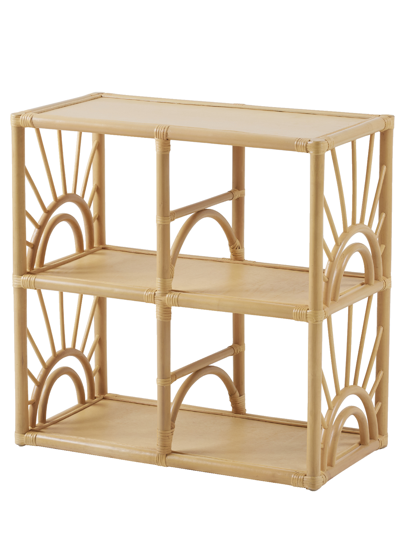 Meuble de rangement 4 cases rotin Soleil, VERTBAUDET