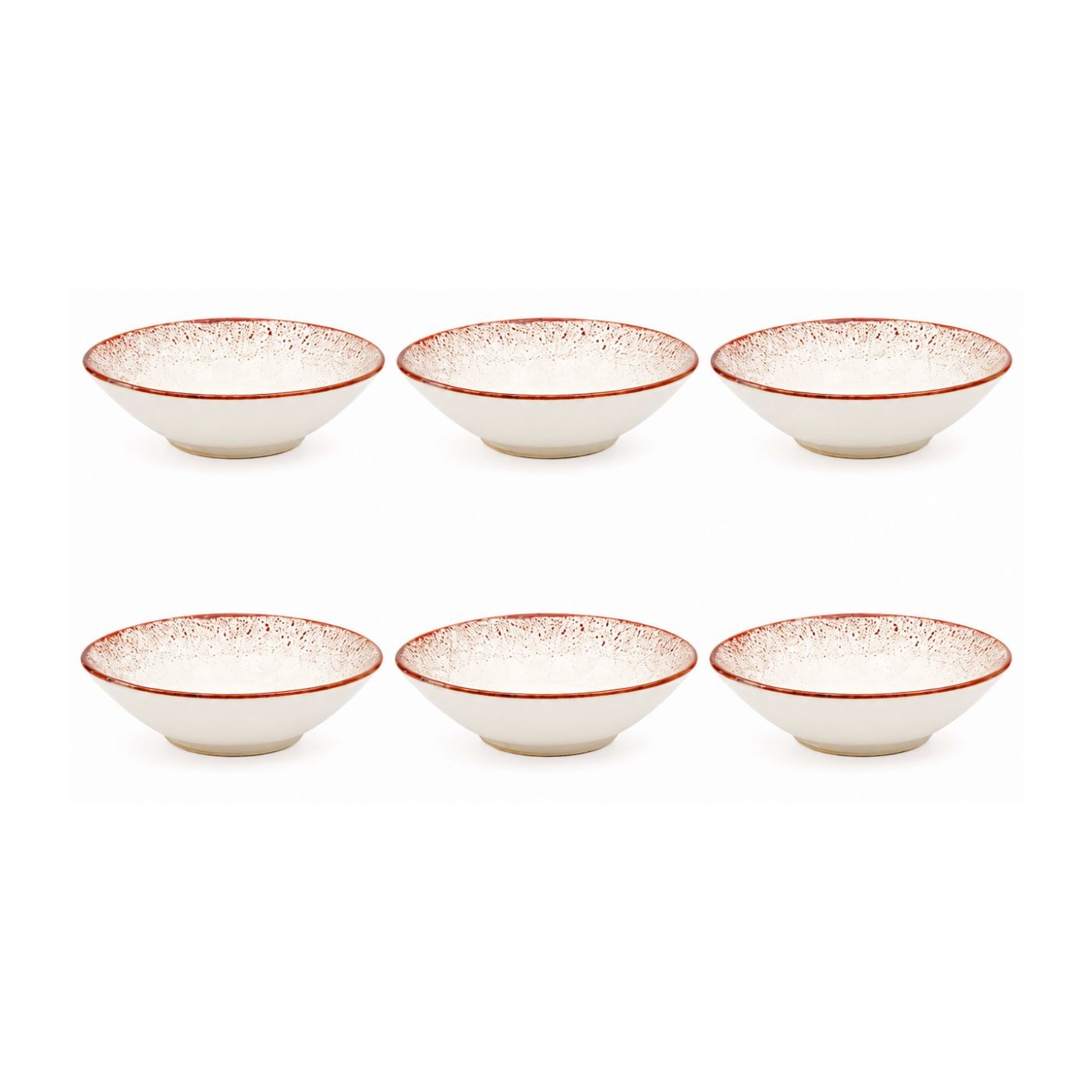 Lot de 6 assiettes creuses, Agate, ARTIME