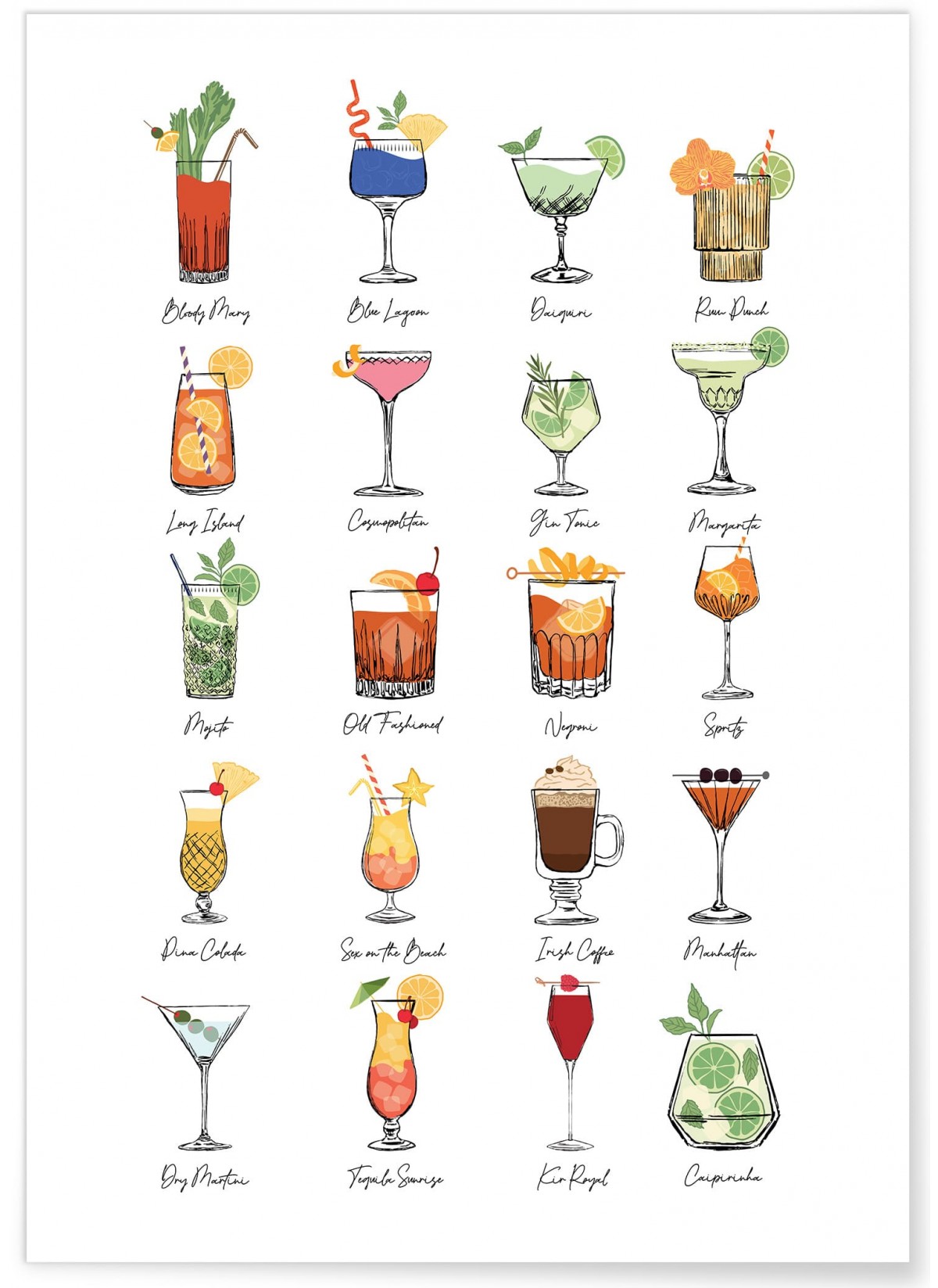 Affiche Multi Cocktail 2, L'AFFICHERIE