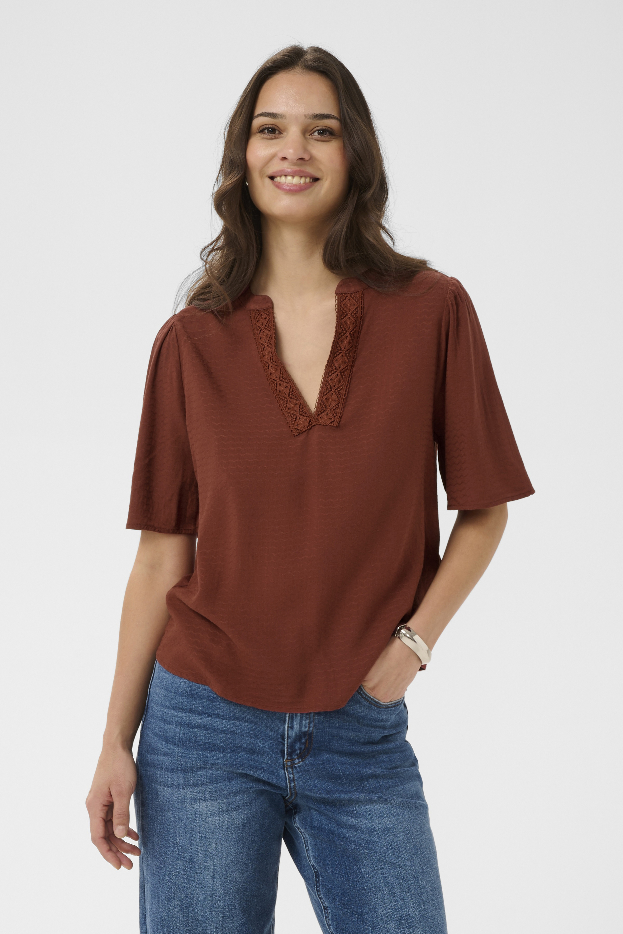Blouse à manches courtes, KAFFE
