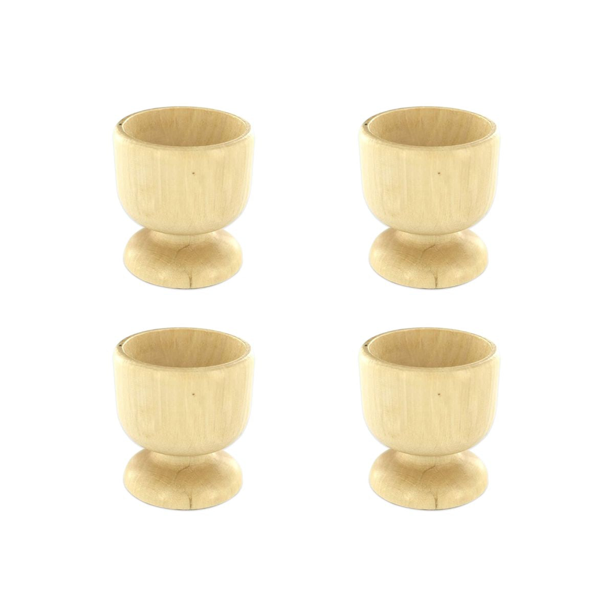 Lot de 4 coquetiers designs WOOD EDITION, FACKELMANN