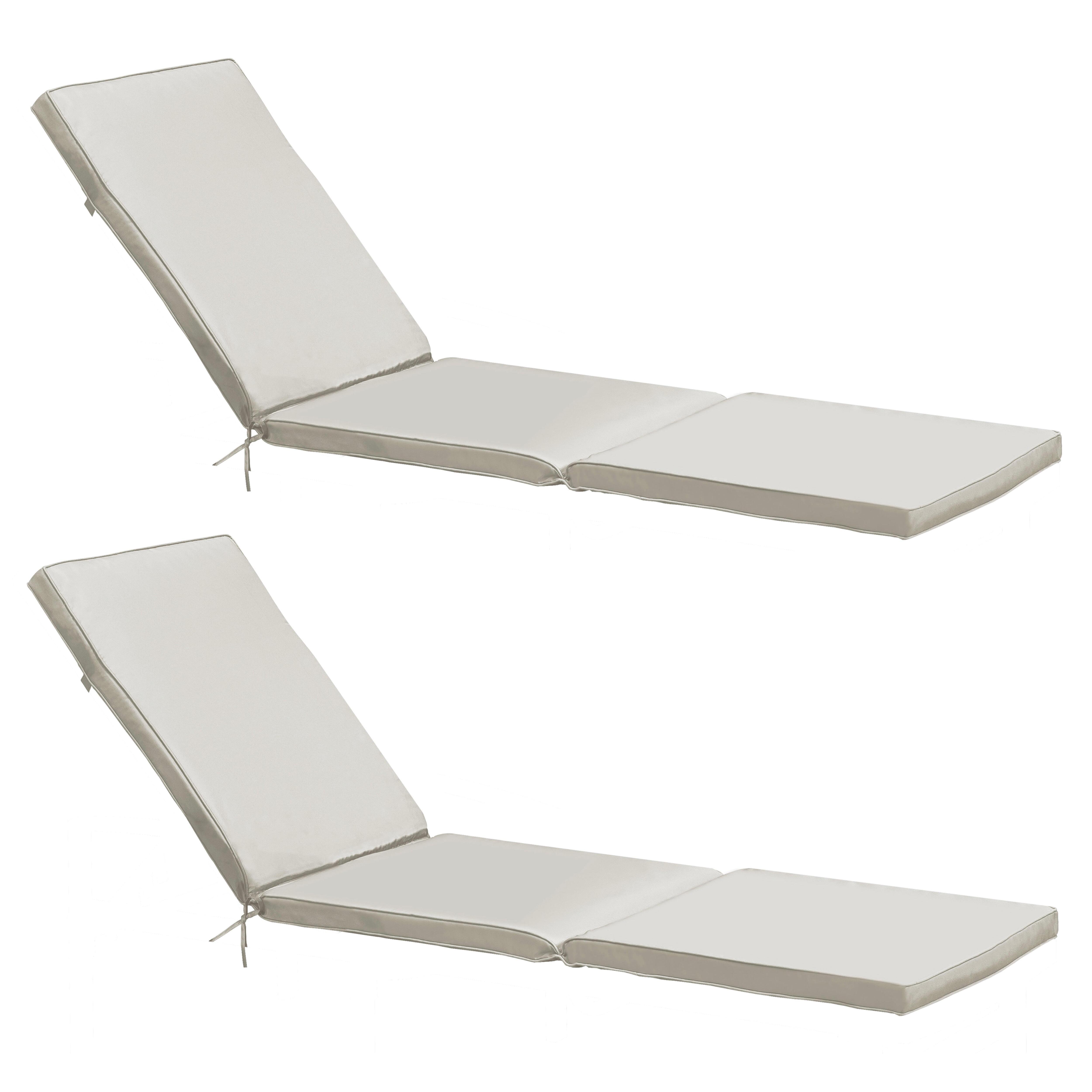 Lot de 2 coussins pour bain de soleil PICCHU, OVIALA