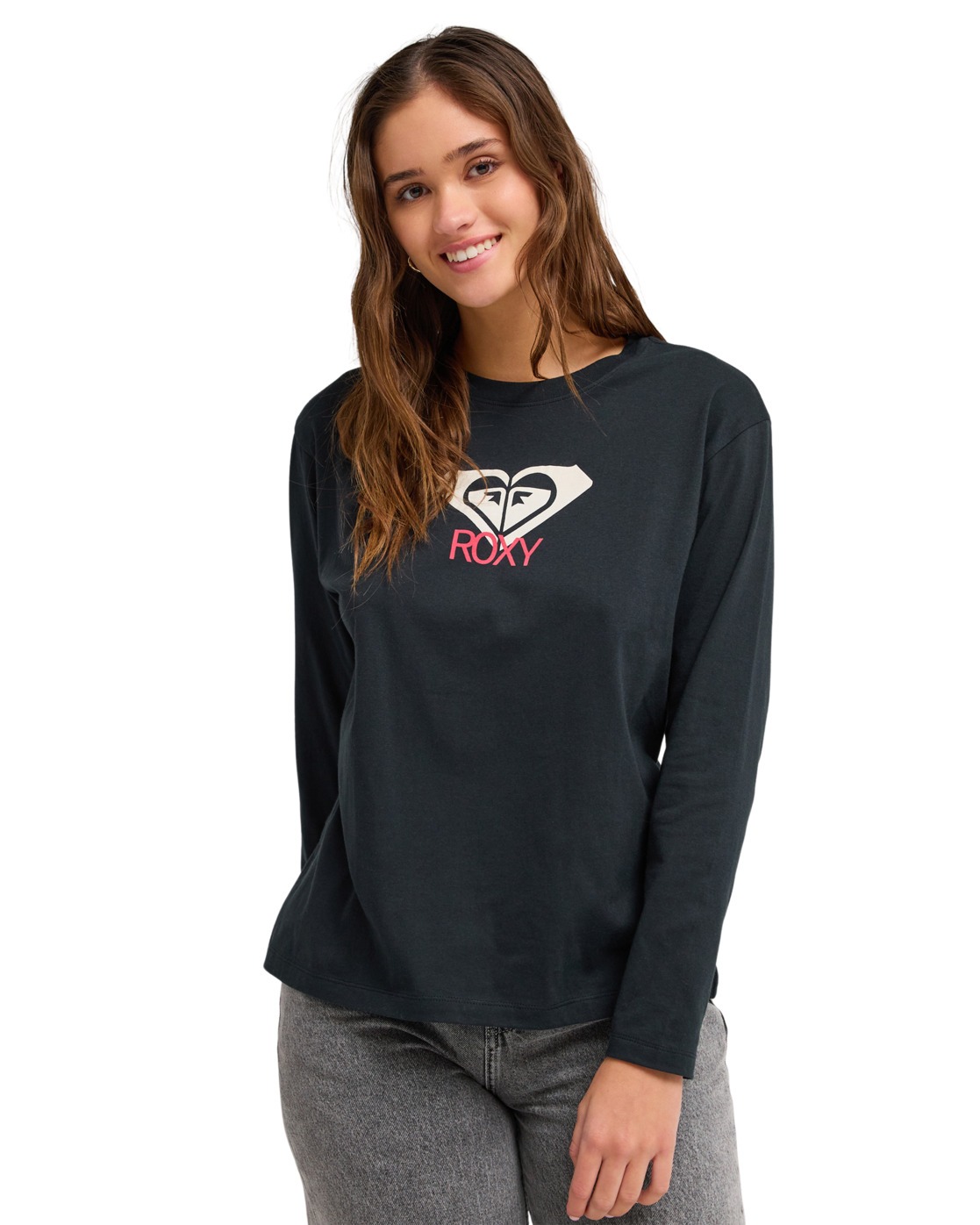 T-Shirt, manches longues, col rond, ., ROXY