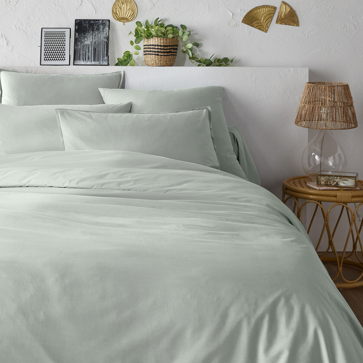 Housse de couette unie percale coton bio Scenario