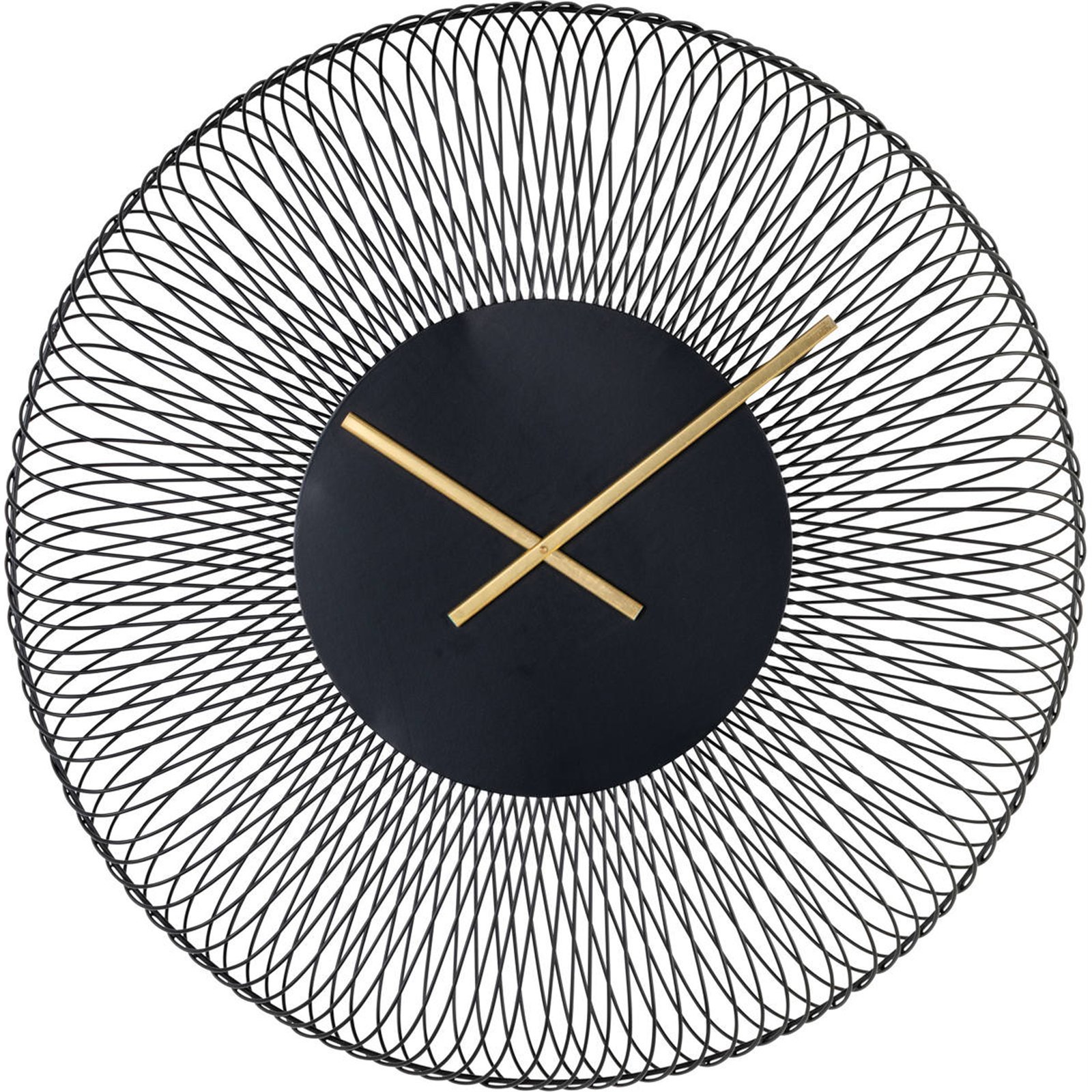 Horloge murale en fer filaire graphique, RECOLLECTION