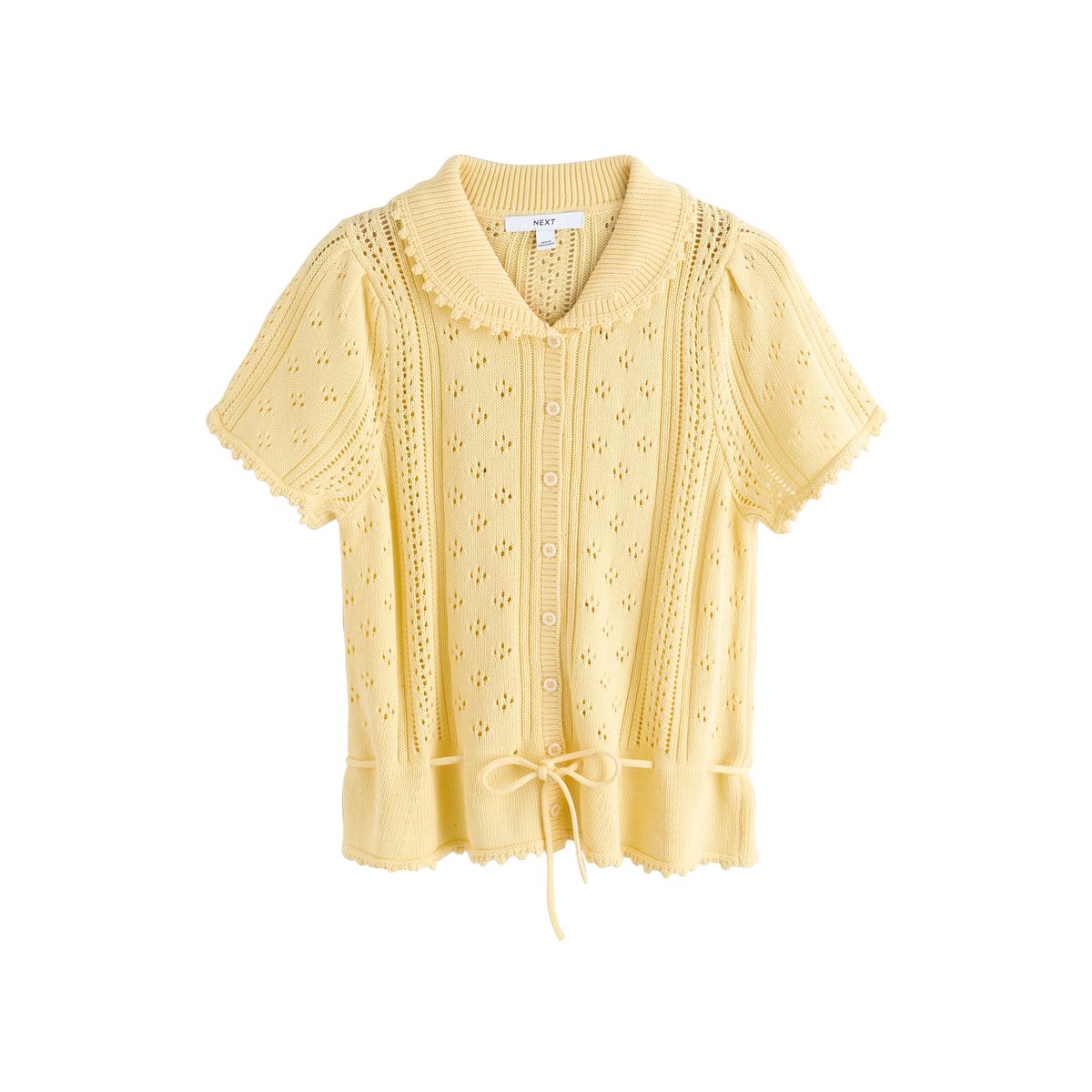Cardigan en maille pointelle avec lien, NEXT