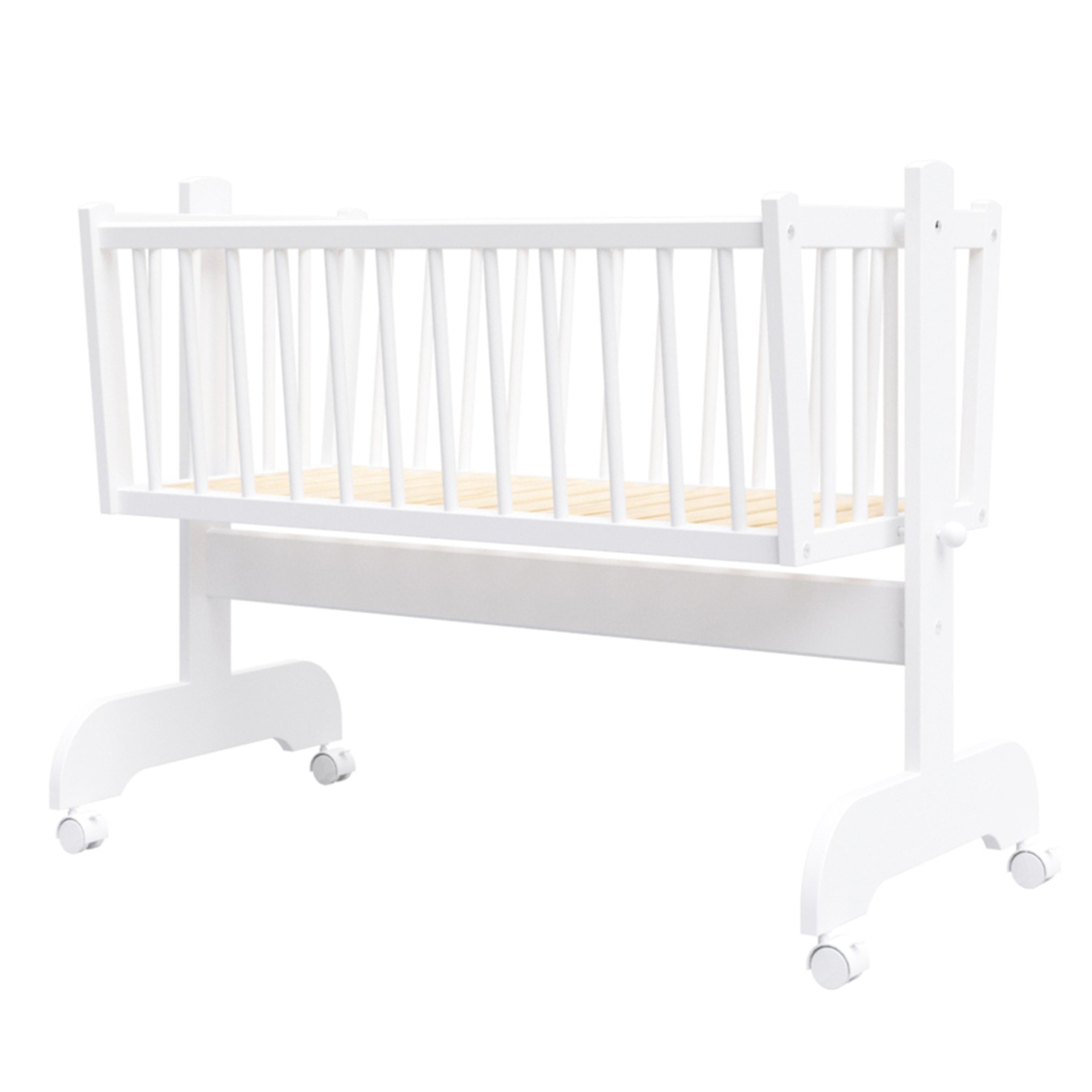 Berceau bébé - EMILIE - 90x40 cm - Matelas Inclus - Bois, PREMIERS MOMENTS