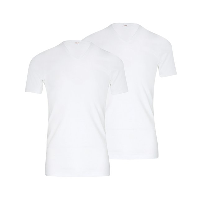 Pack of 2 V-Neck Heritage T-Shirts white EMINENCE