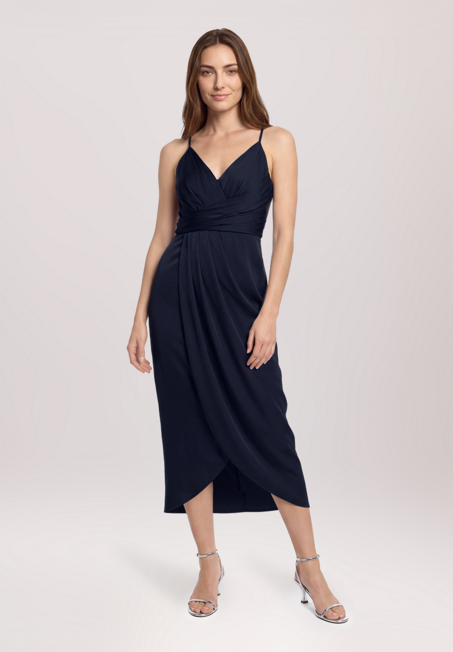 Robe de soirée à fronce, VERA MONT