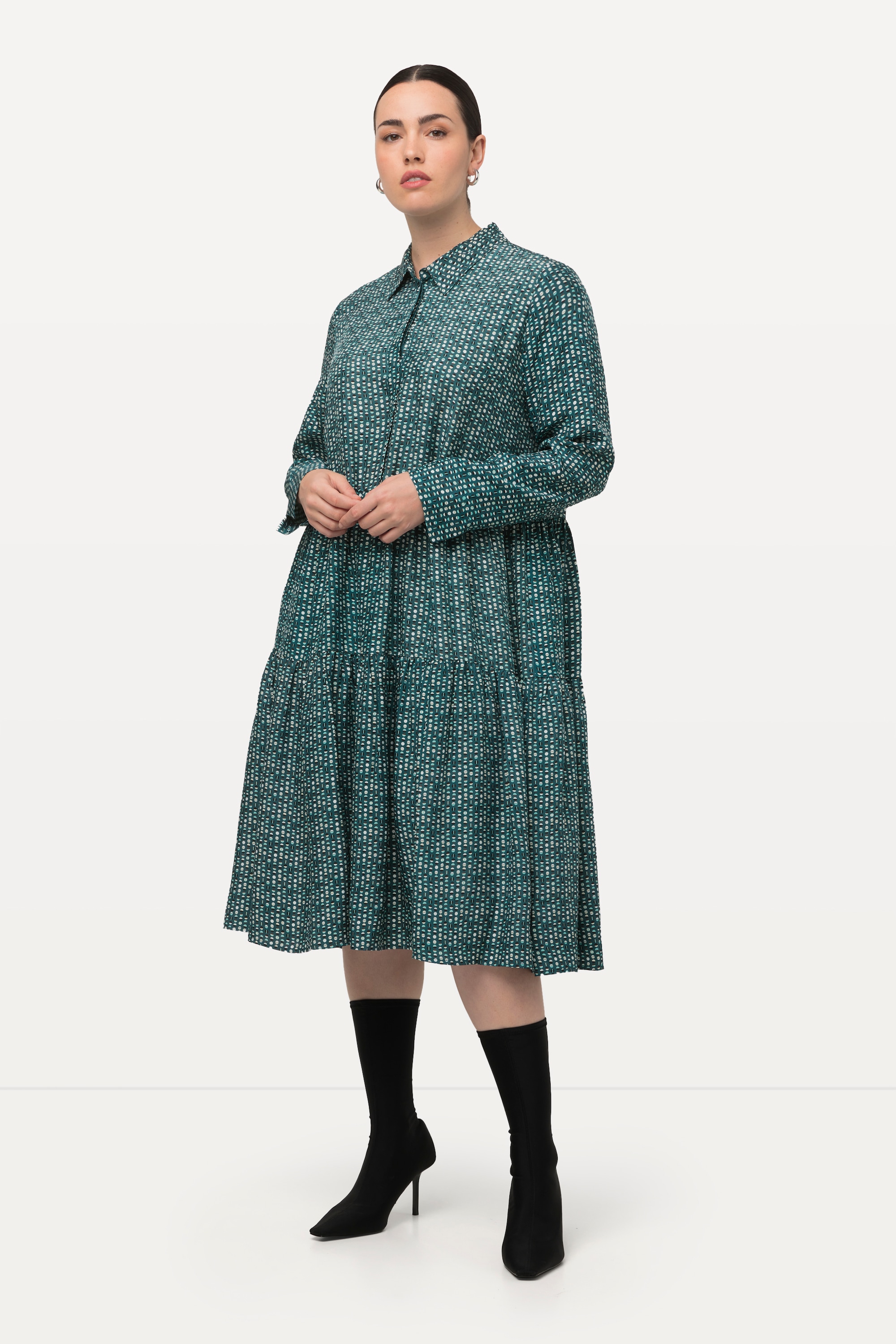 Robe chemisier longueur maxi, ULLA POPKEN