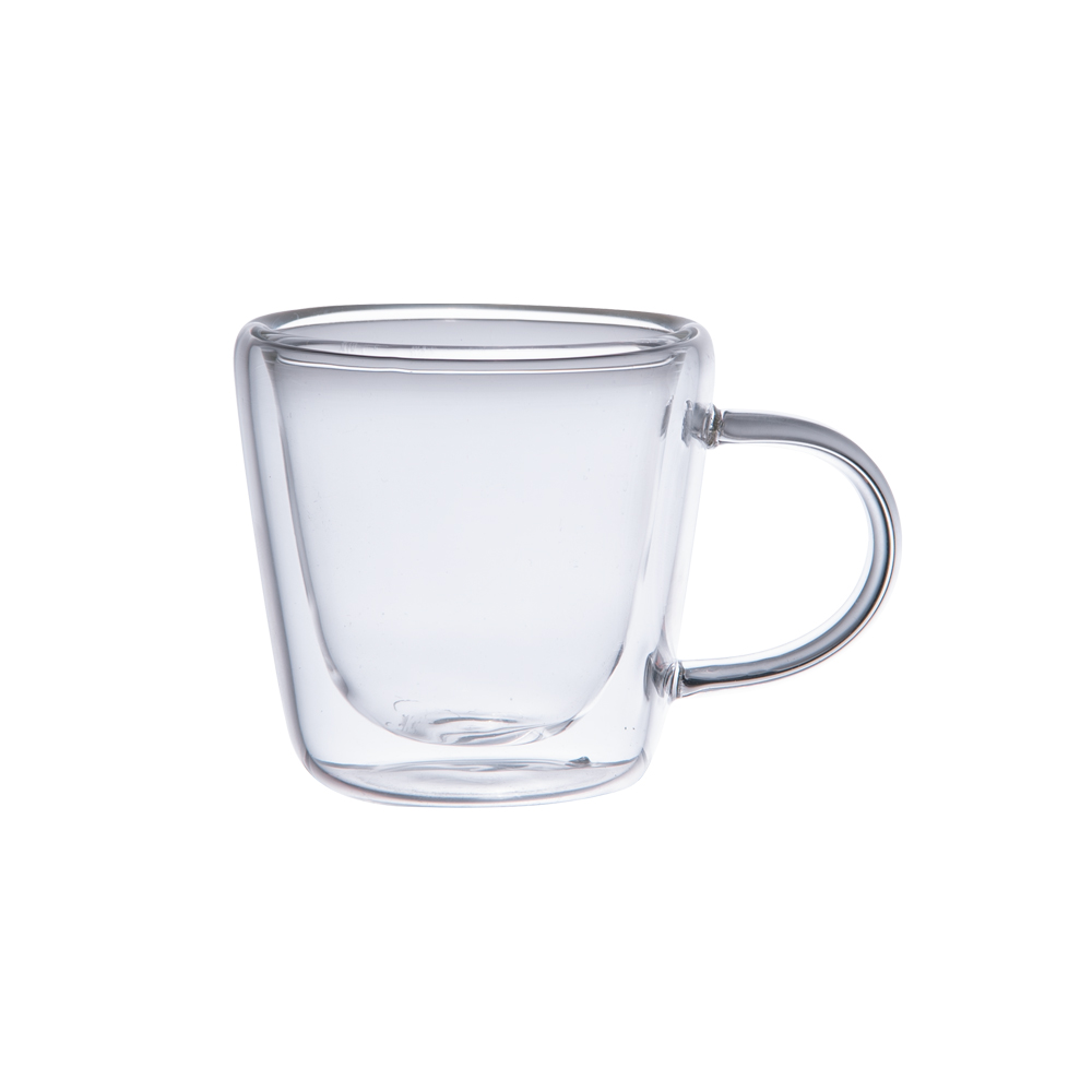 Set de 6 tasses à café 9 cl Arô double paroi en verre borosilicate, TABLE PASSION