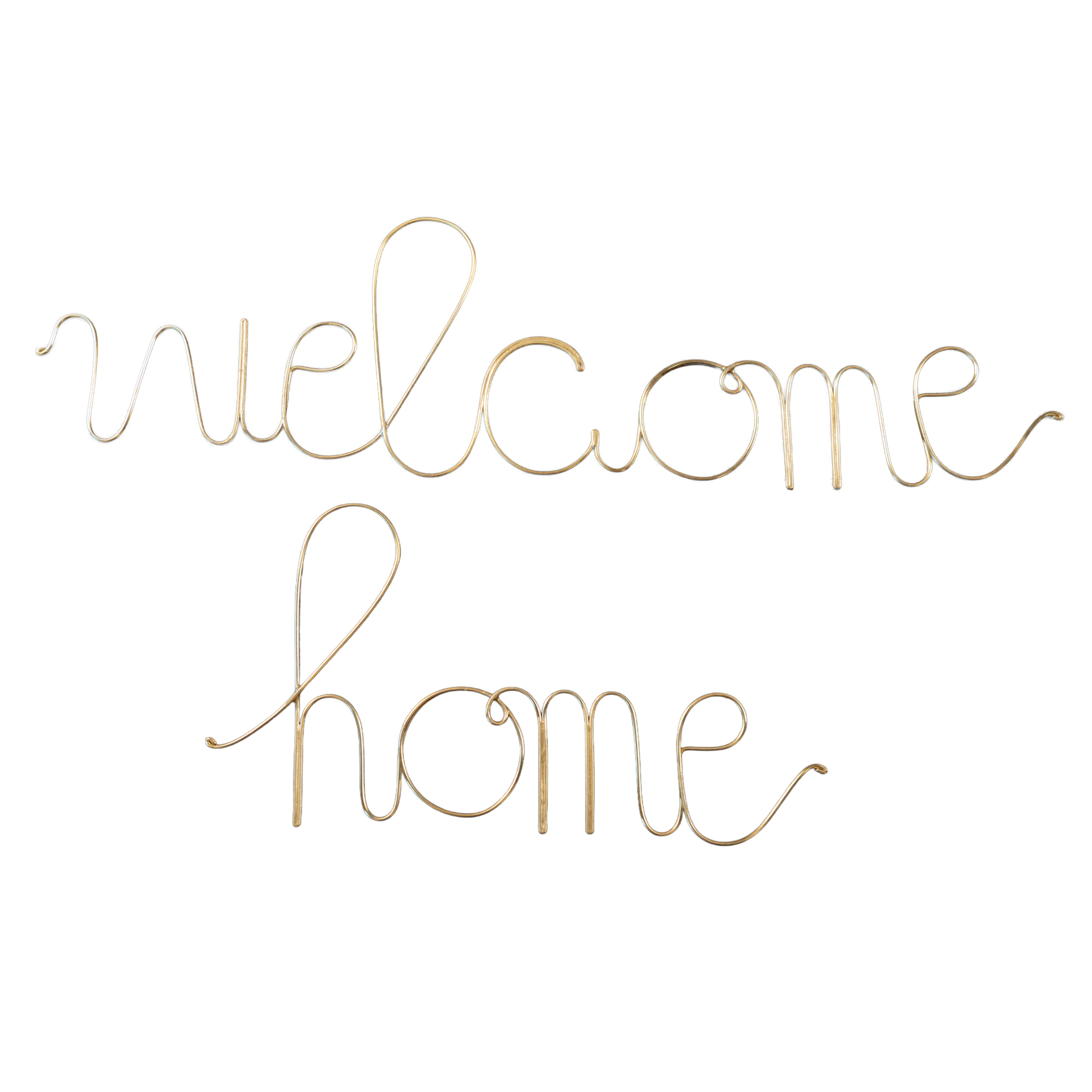 Mot fil de laiton "WELCOME HOME" -  LOJI, HOME MAISON