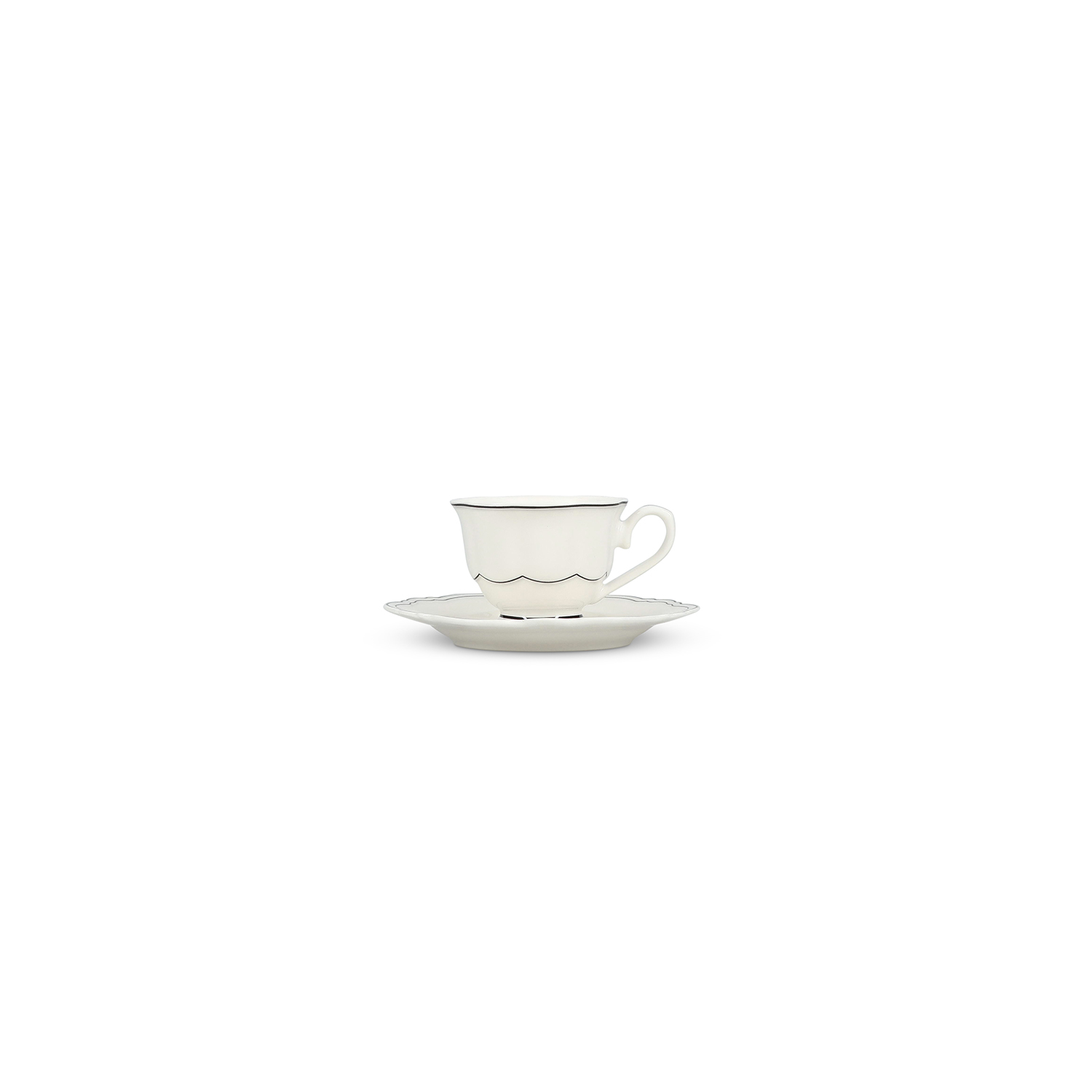 Lot de 2 Tasse Moka Et Soucoupe ODETTE, SP COLLECTION