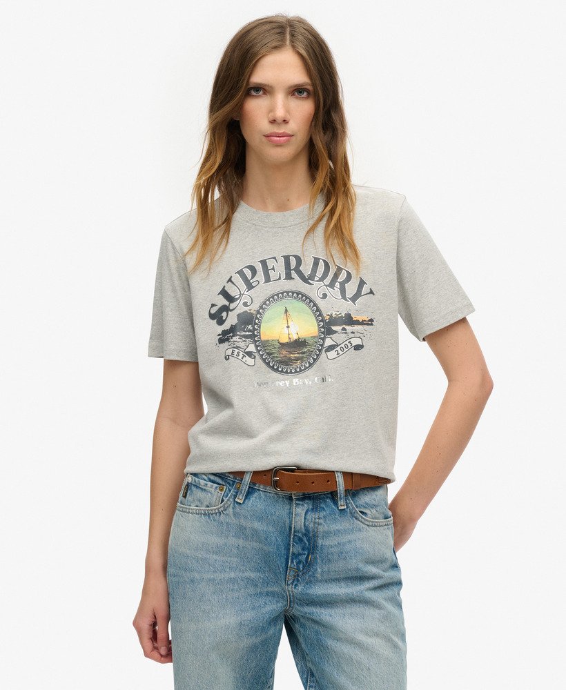 T-shirt décontracté Travel Souvenir, SUPERDRY