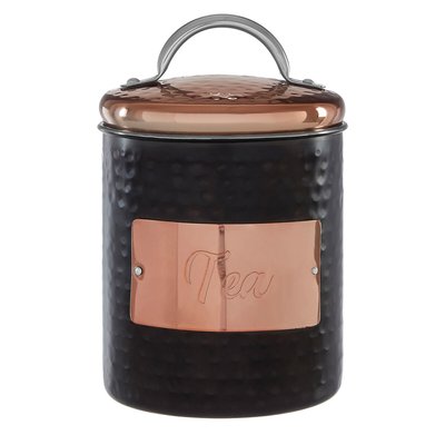 Tea Canister in Black/Copper SO'HOME