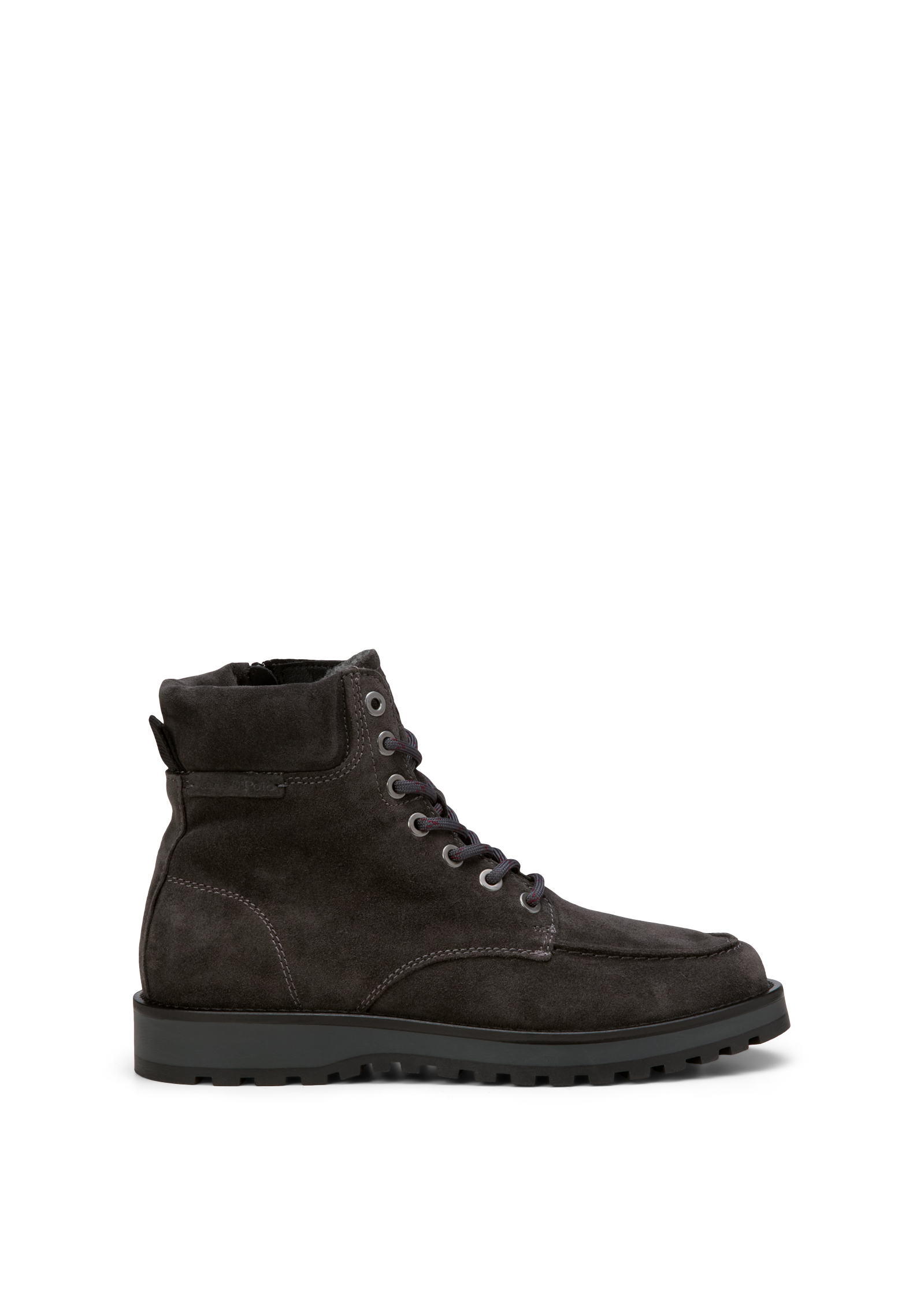 Bottes à lacets, modèle Jack avec fermeture éclair intérieure et doublure en peluche, MARC O'POLO