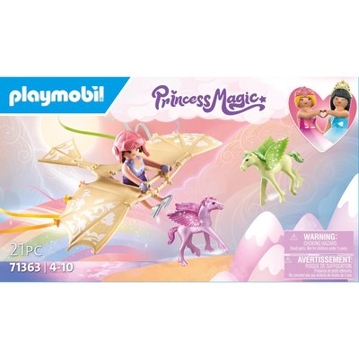 Playmobil 71363 princesse et poulains ailés - princess magic - avec deux poulains et un deltaplane - dès 4 ans PLAYMOBIL