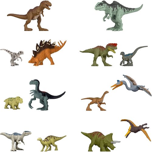 Jurassic world - assortiment mini dinosaures - figurine dinosaure - 3 ans  et + Mattel
