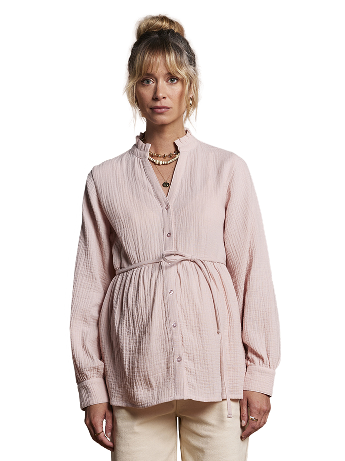 Blouse en gaze de coton grossesse et allaitement, ENVIE DE FRAISE