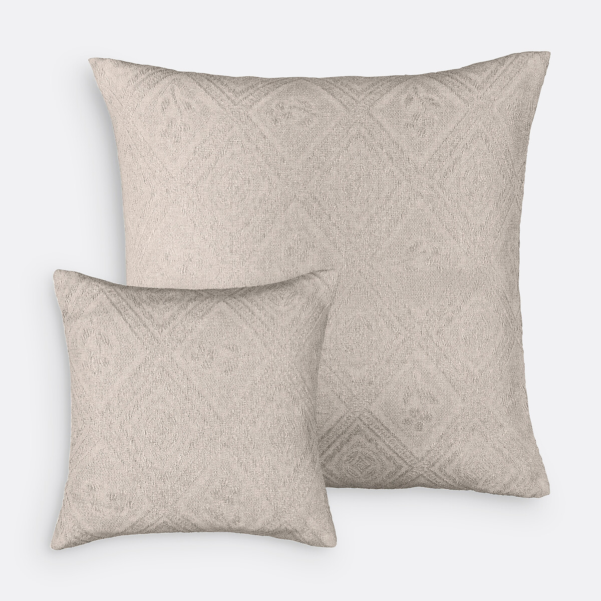 Federa per Cuscino in Tessuto Chenille Turco con Motivo Pavone Turchese