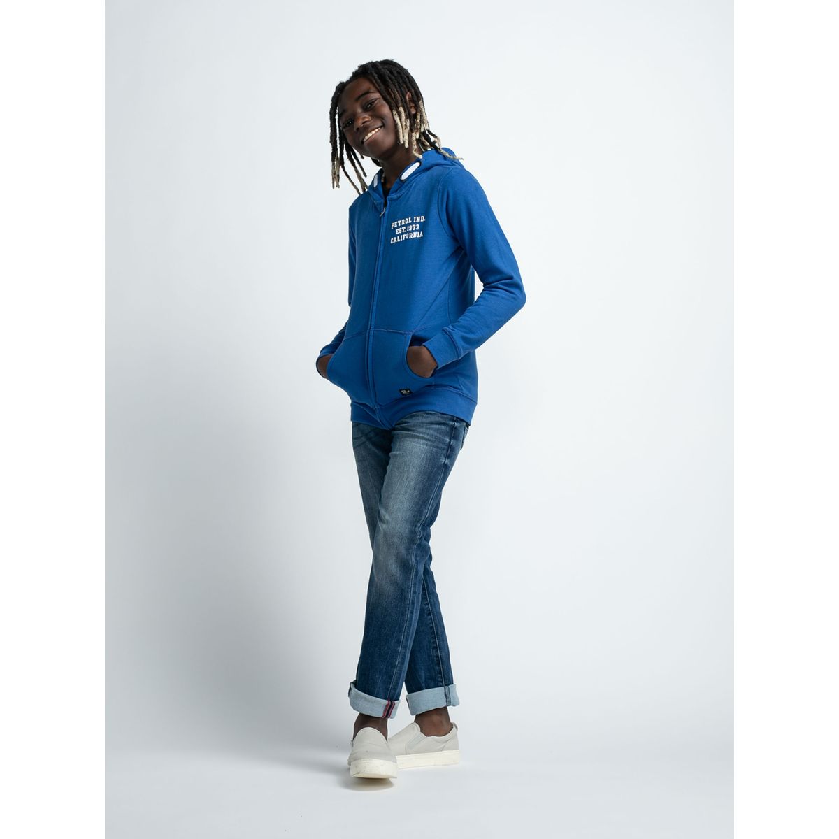 Sweat pull gilet ado gar on pas cher PETROL INDUSTRIES La Redoute