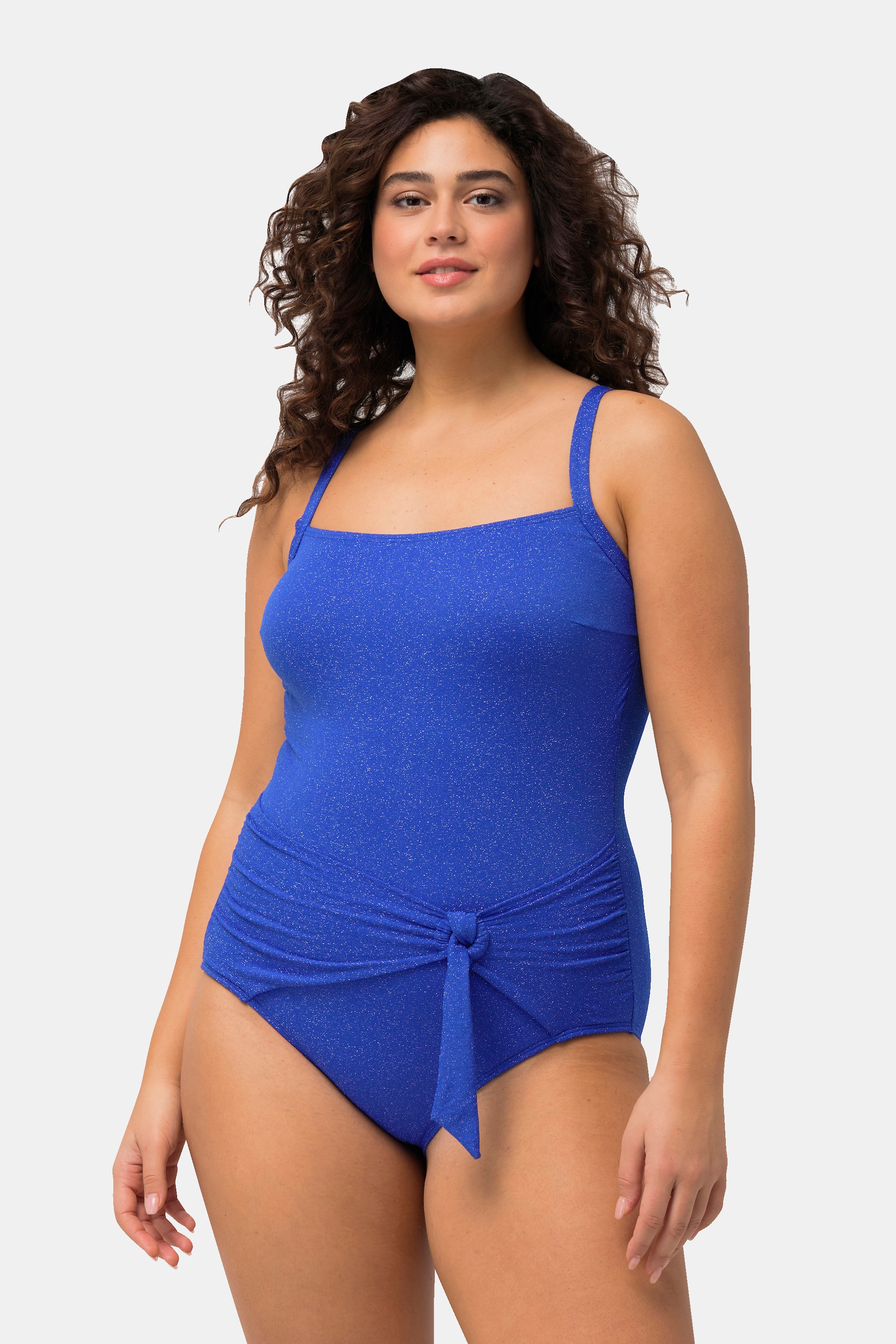 Maillot de bain texturé scintillant. Bonnets, ULLA POPKEN