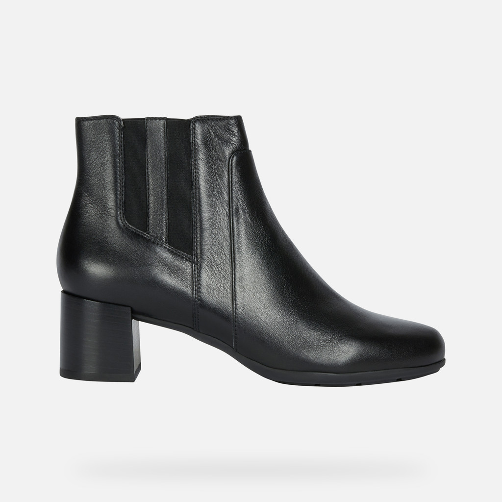 Bottines en cuir annya noir Geox La Redoute