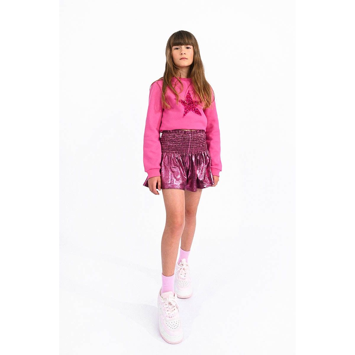 Short taille haute fille 12 sales ans
