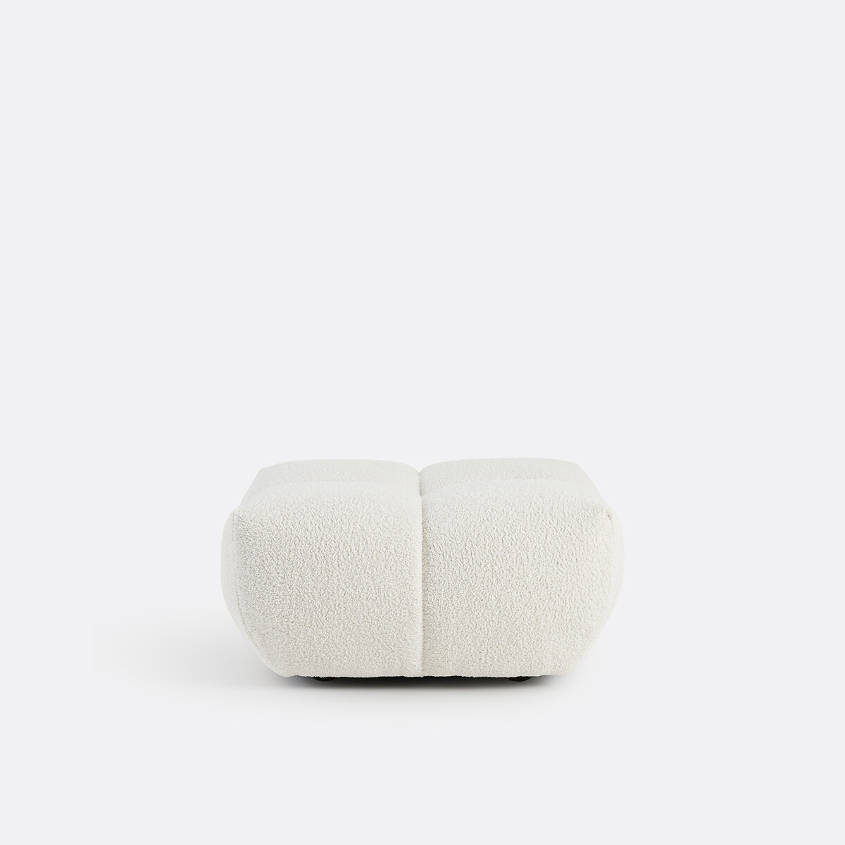 Pouf in bouclé spesso, L83 cm, Nuria, LA REDOUTE INTERIEURS