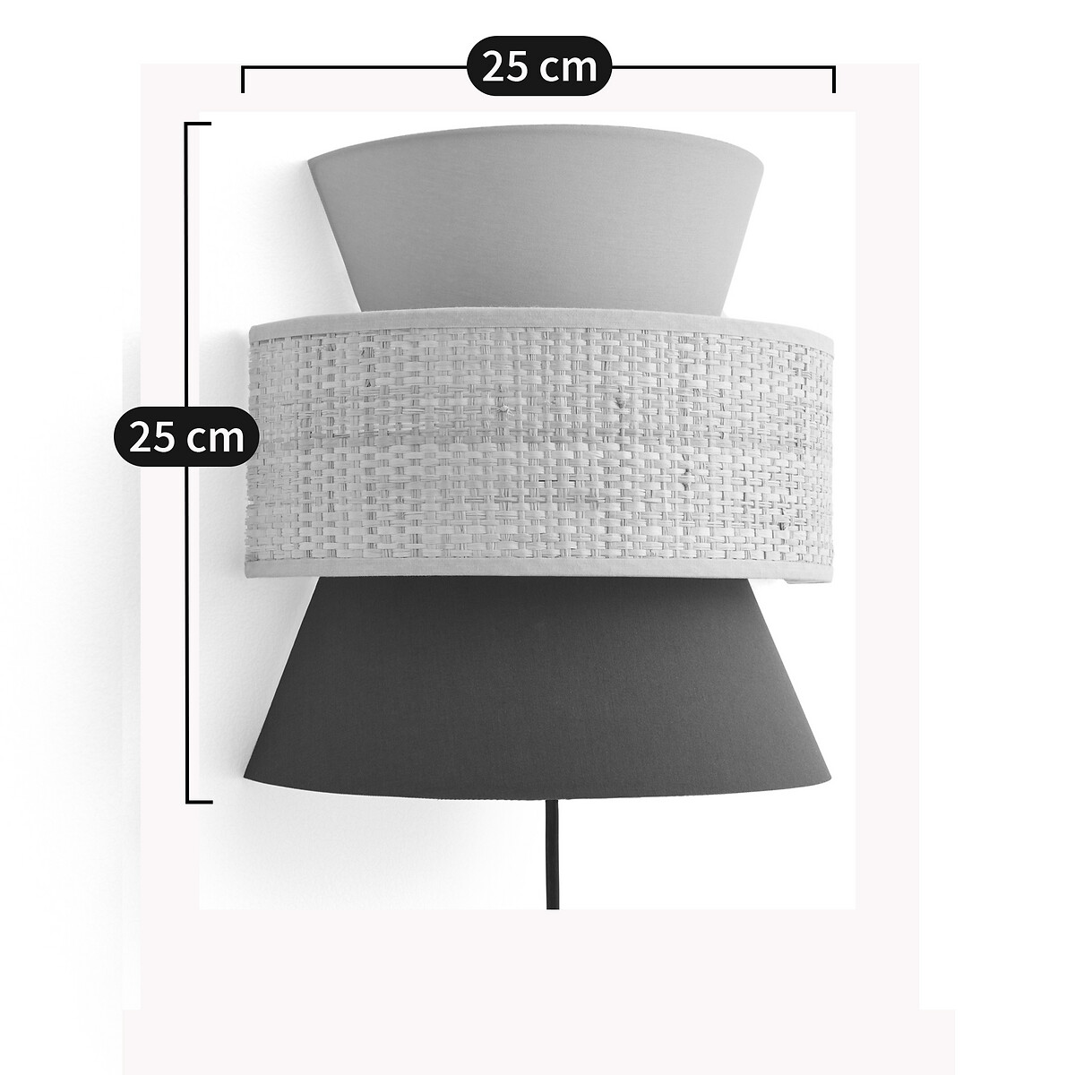 Lampadario/paralume in rafia ø50 cm, dolkie La Redoute Interieurs