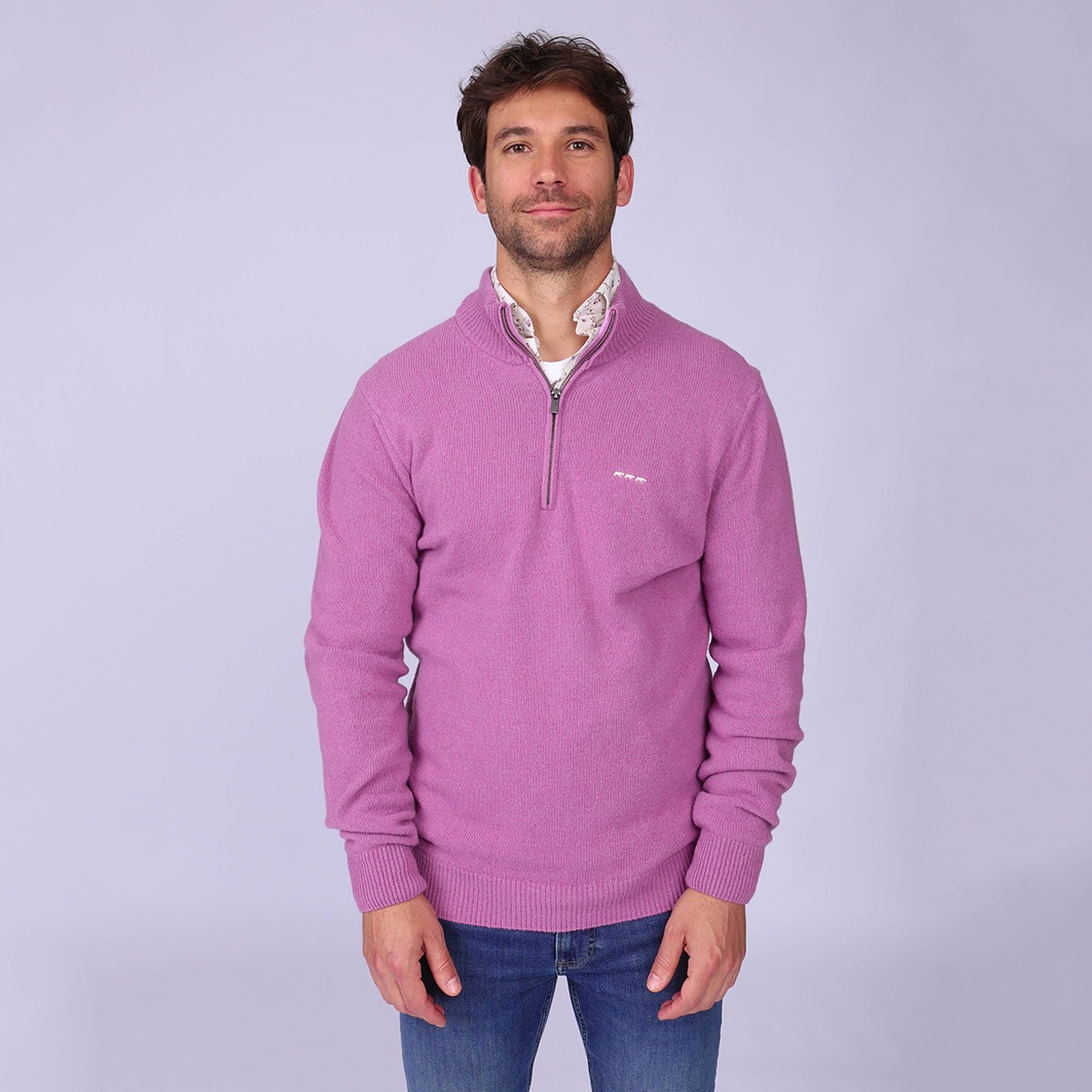 Pull col camionneur Heland, MISE AU GREEN