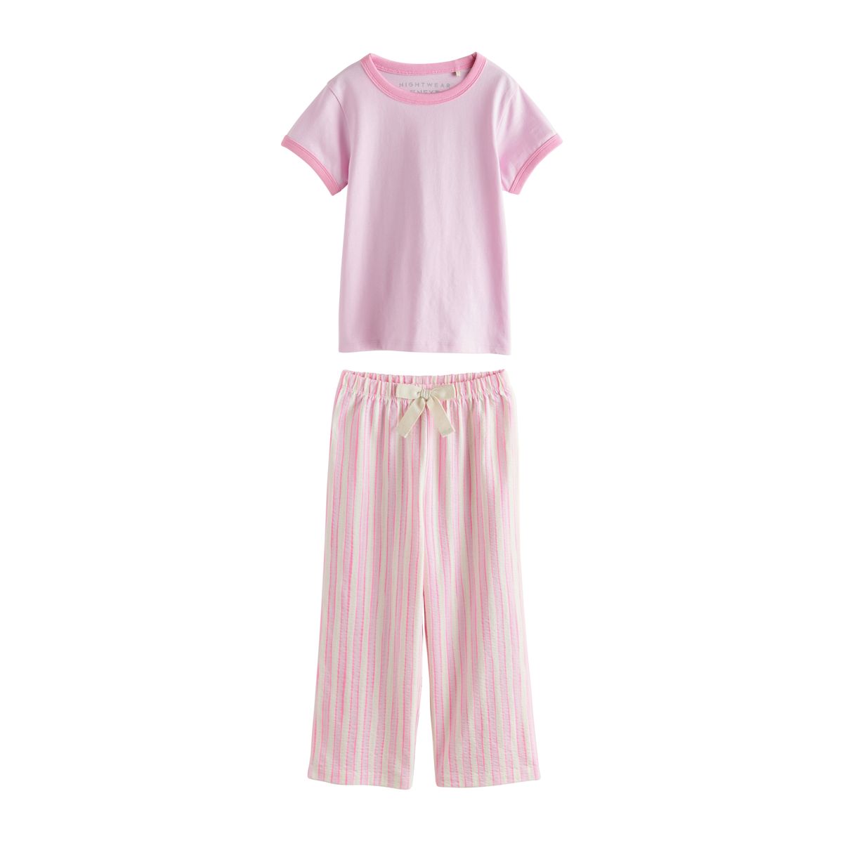 Pantalon large rose rayé, NEXT