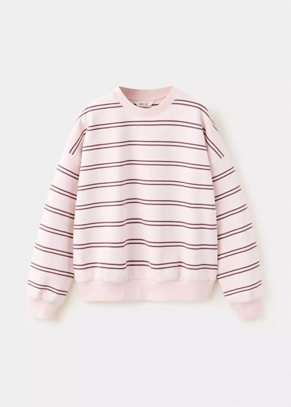 Sweat-shirt coton rayures, MANGO KIDS