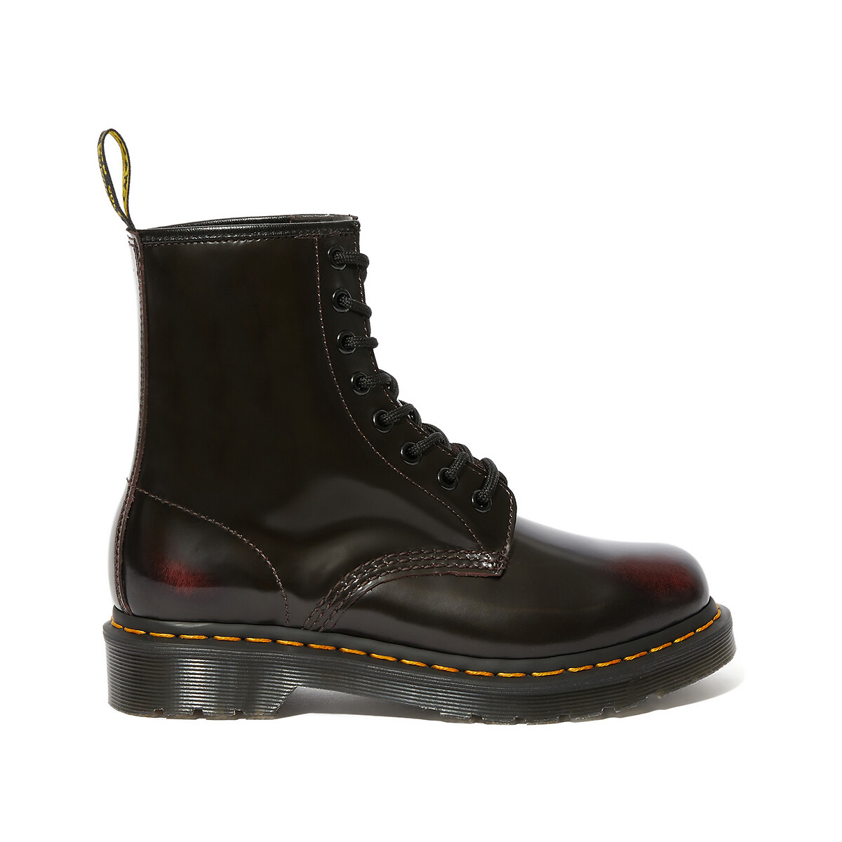 1460 pascal ankle boots in leather , burgundy red, Dr Martens | La Redoute