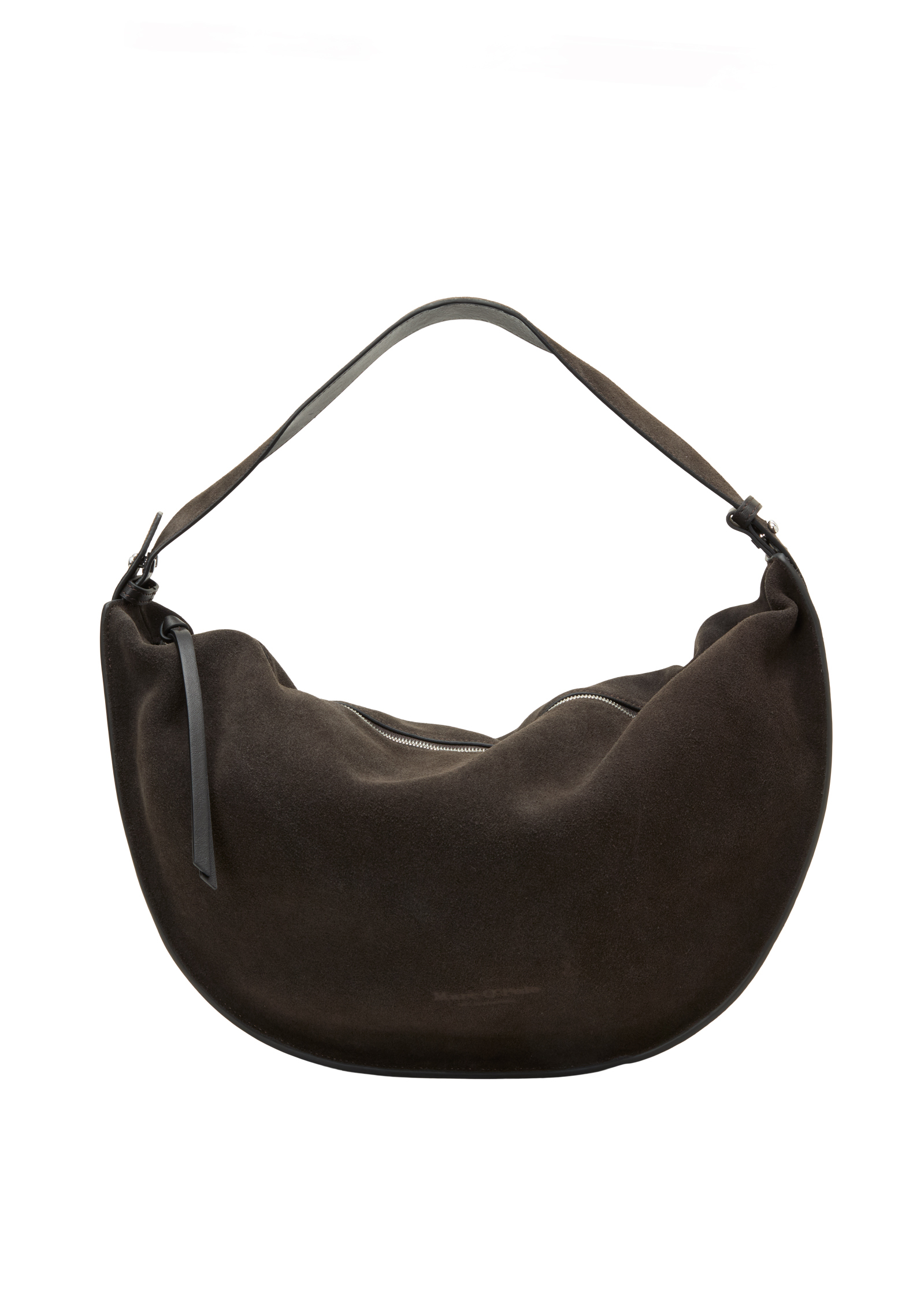 Sac à bandoulière modèle Aamu large en cuir velours souple, MARC O'POLO