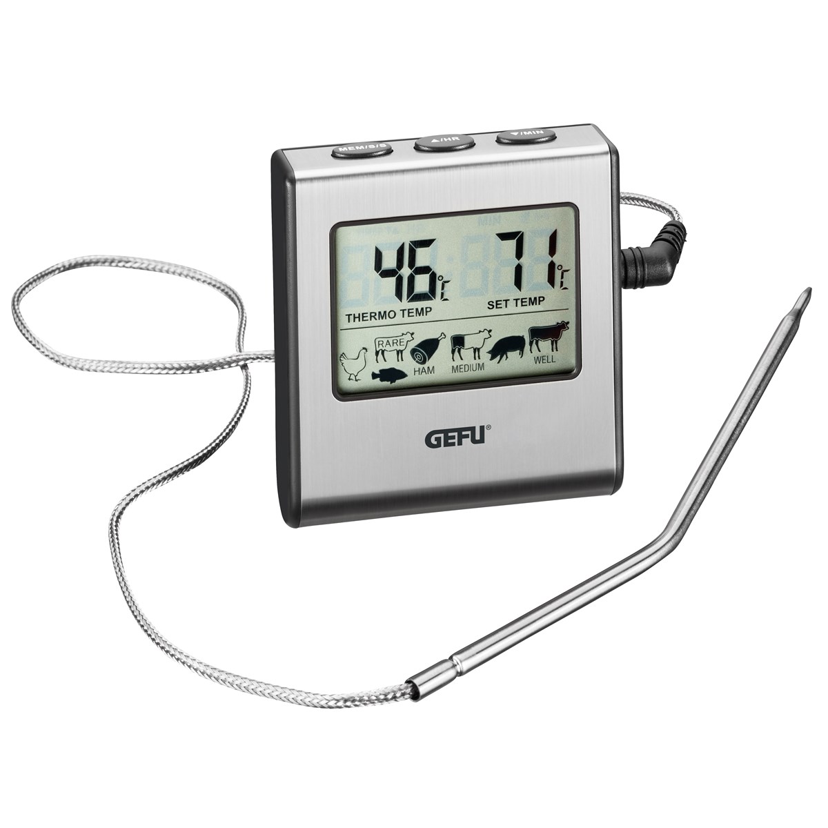Thermomètre numérique à four avec minuteur TEMPERE, GEFU