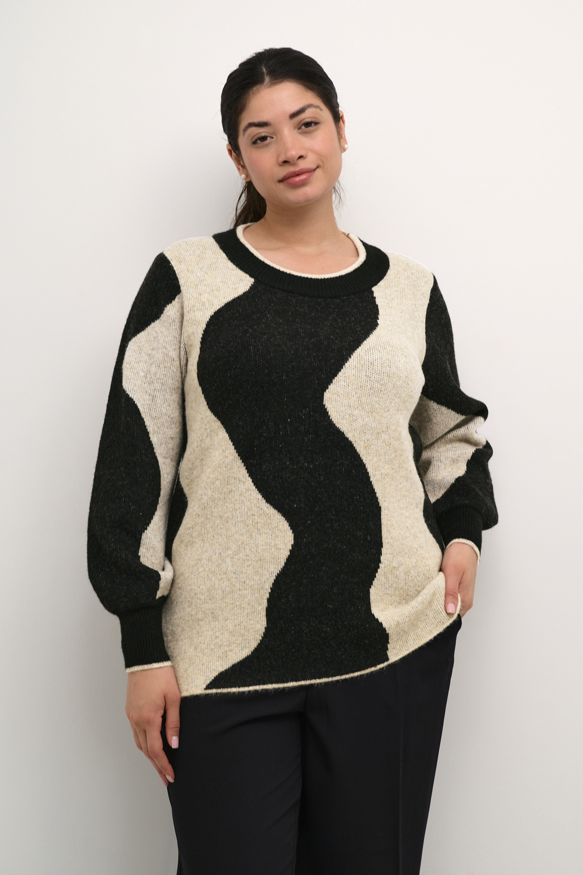 Knitted pullover, KAFFE CURVE
