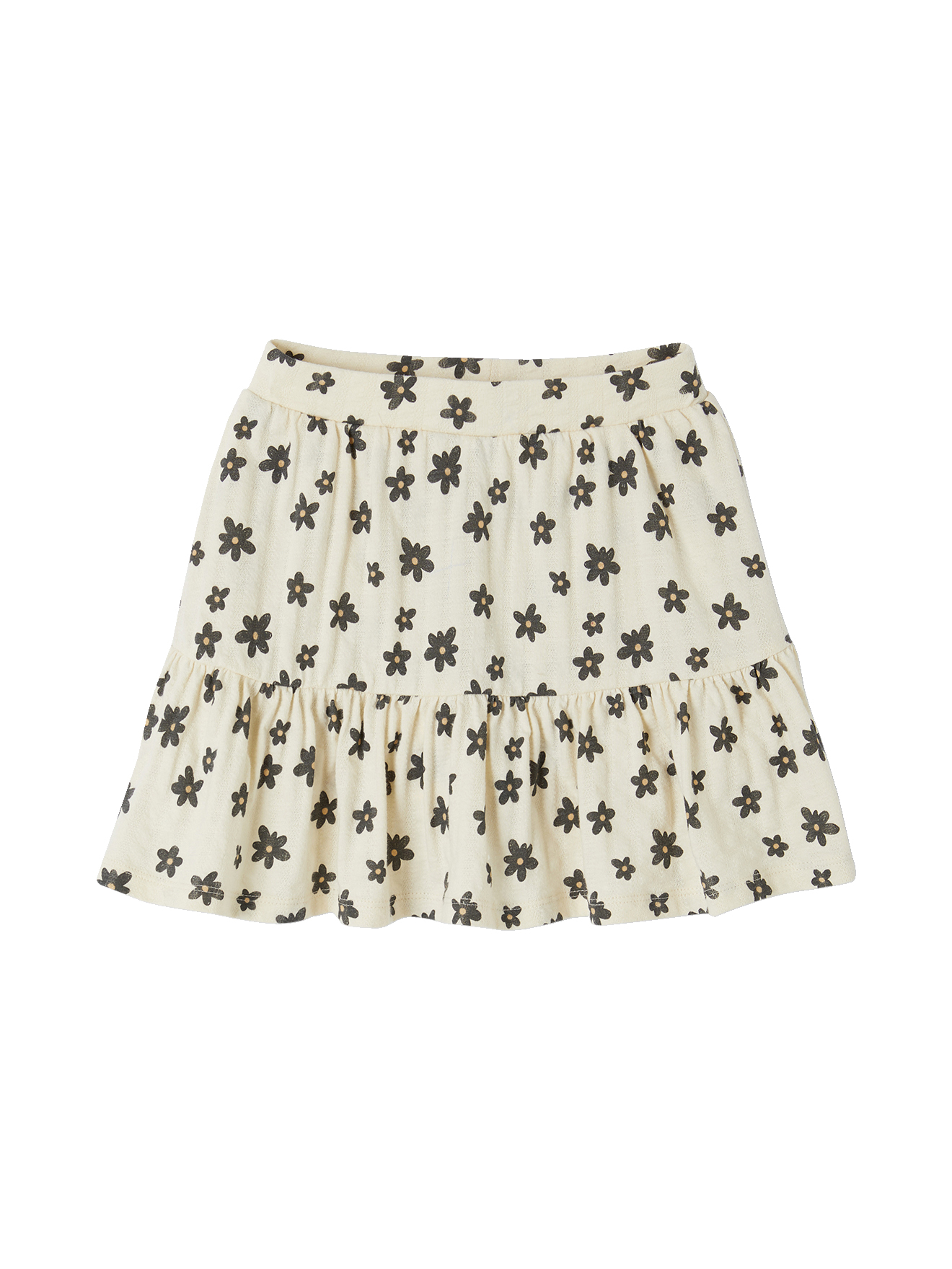 Jupe short motifs fleurs, VERTBAUDET