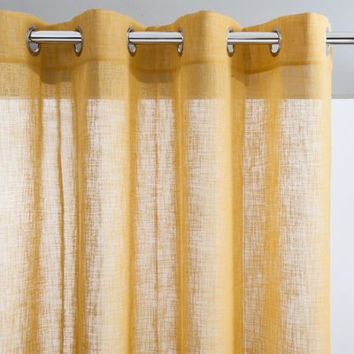 Nyong Linen-Effect Voile Curtain with Eyelets LA REDOUTE INTERIEURS