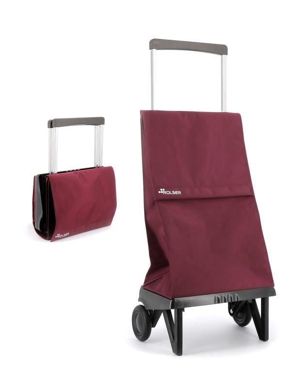 PLEGAMATIC MF - Chariot de course pliable - 2 roues - Aubergine, ROLSER