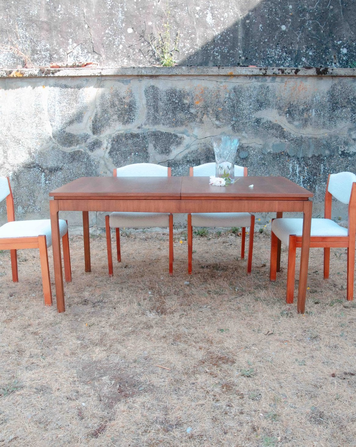 Table à manger en teck années 60 Karla N°1228 - Bon état, DEBONGOUT