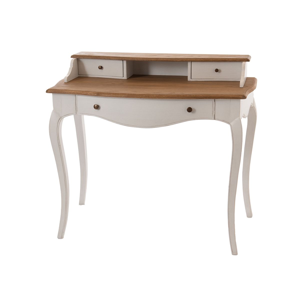 Bureau simple 1 tiroir 100x40x80 cm blanc