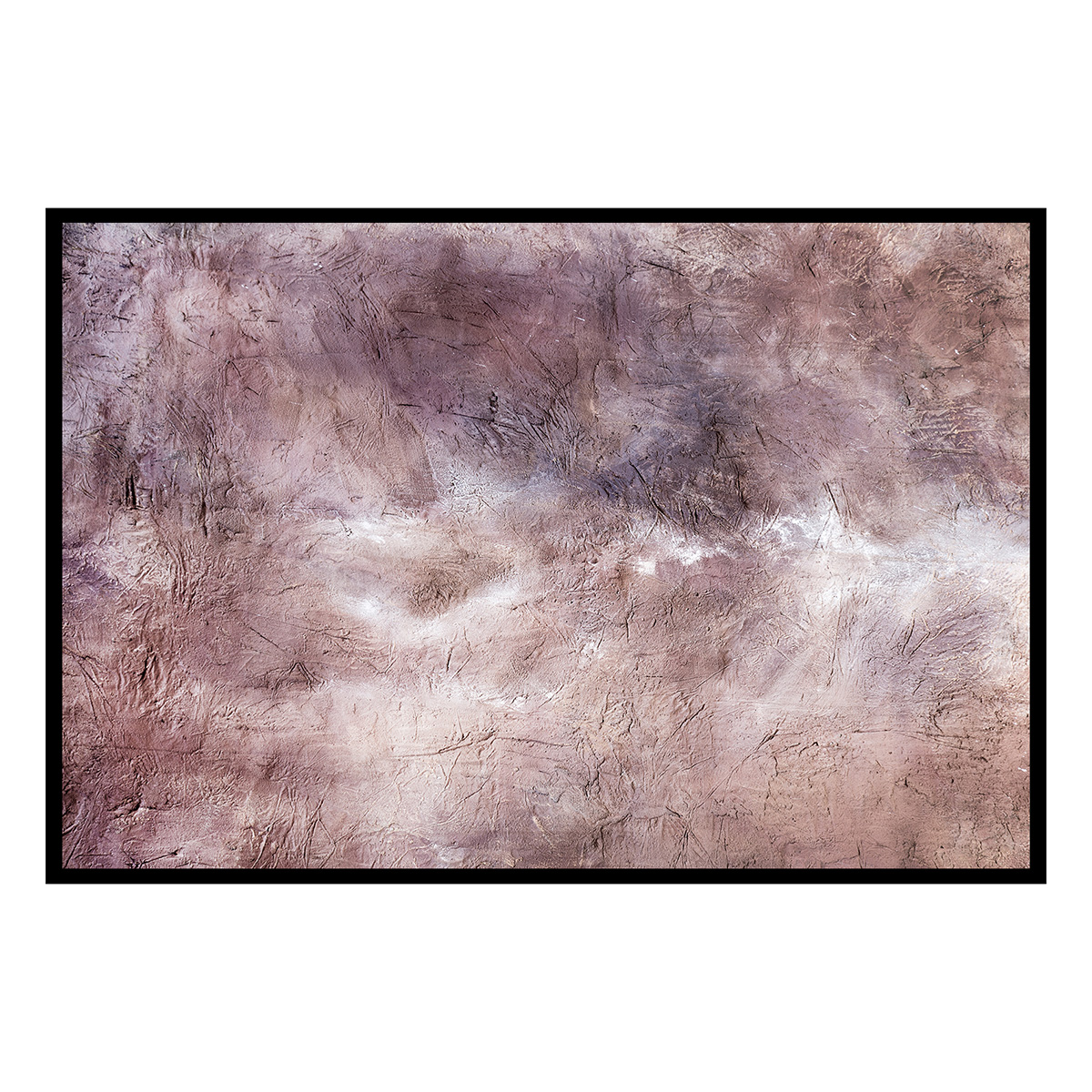 Affiche encadrée abstraction minérale, HEXOA