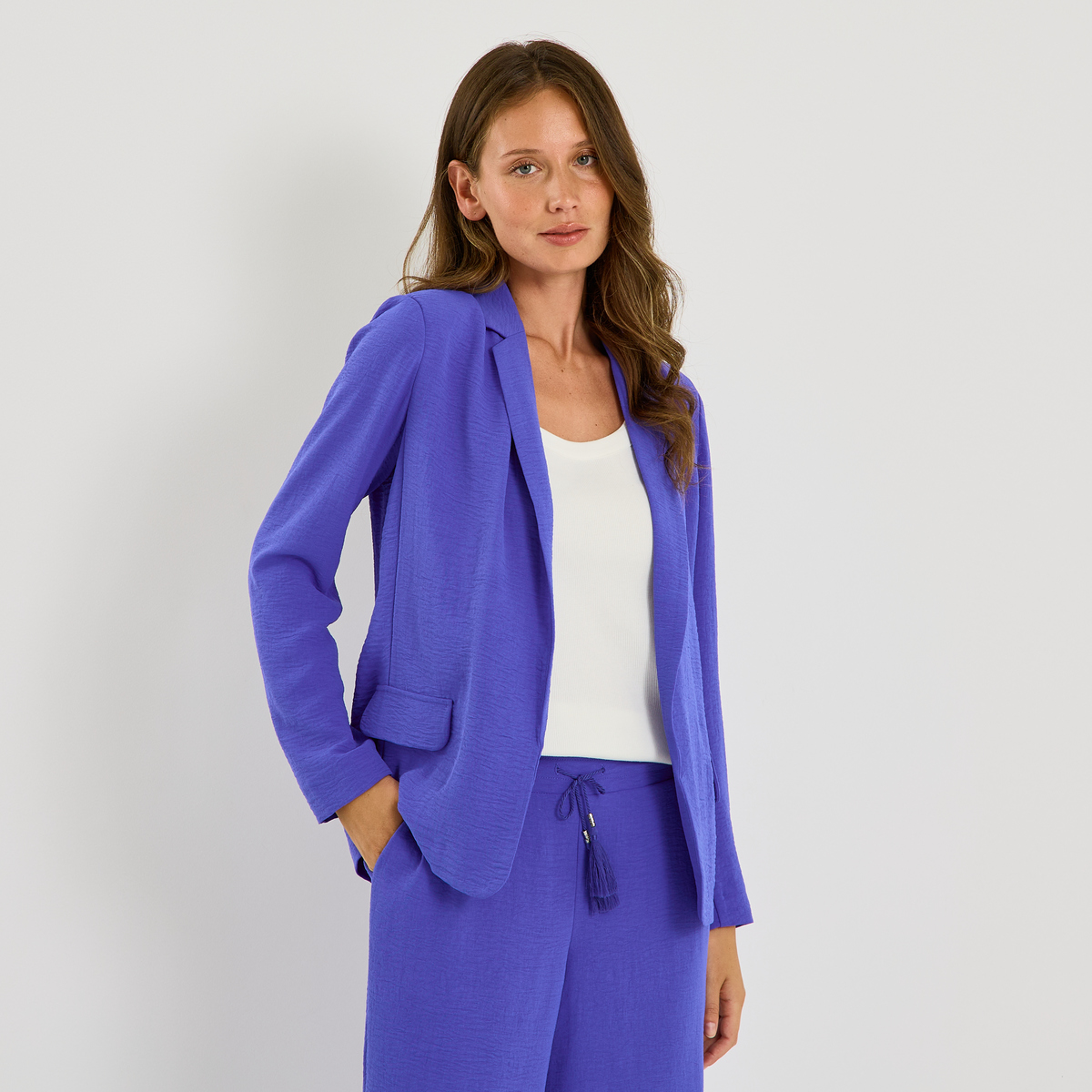 Veste fluide col tailleur, GRAIN DE MALICE