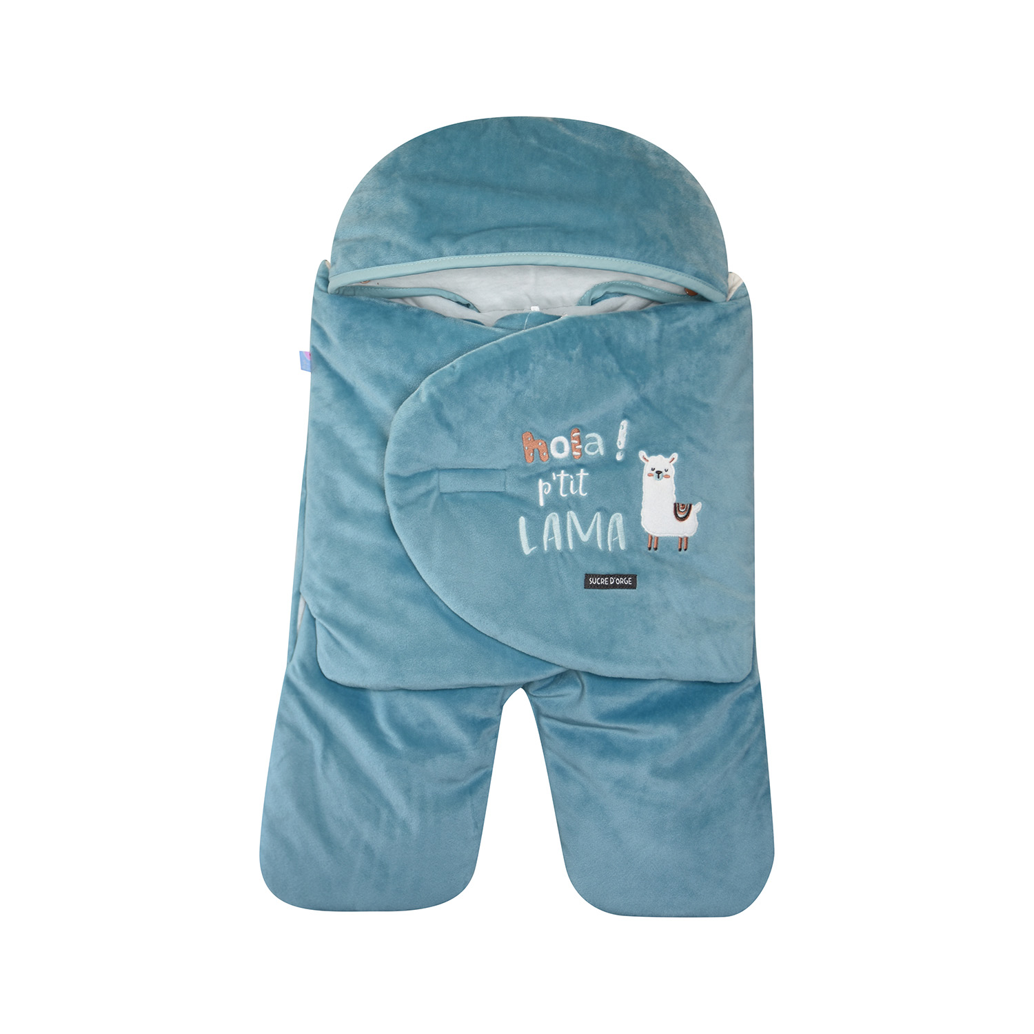 Nid de naissance joachin velours doux avec jambe, SUCRE D'ORGE