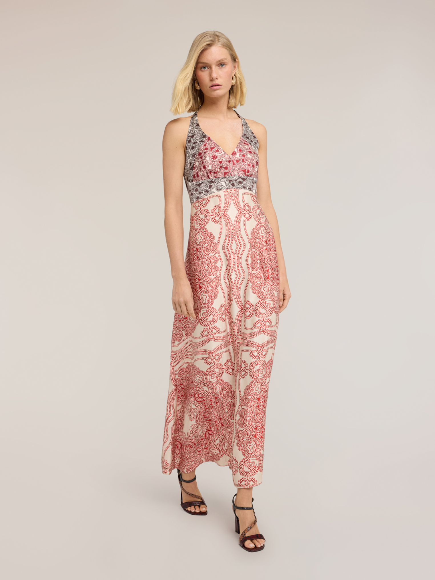 Robe longue imprimé paisley, MOTIVI
