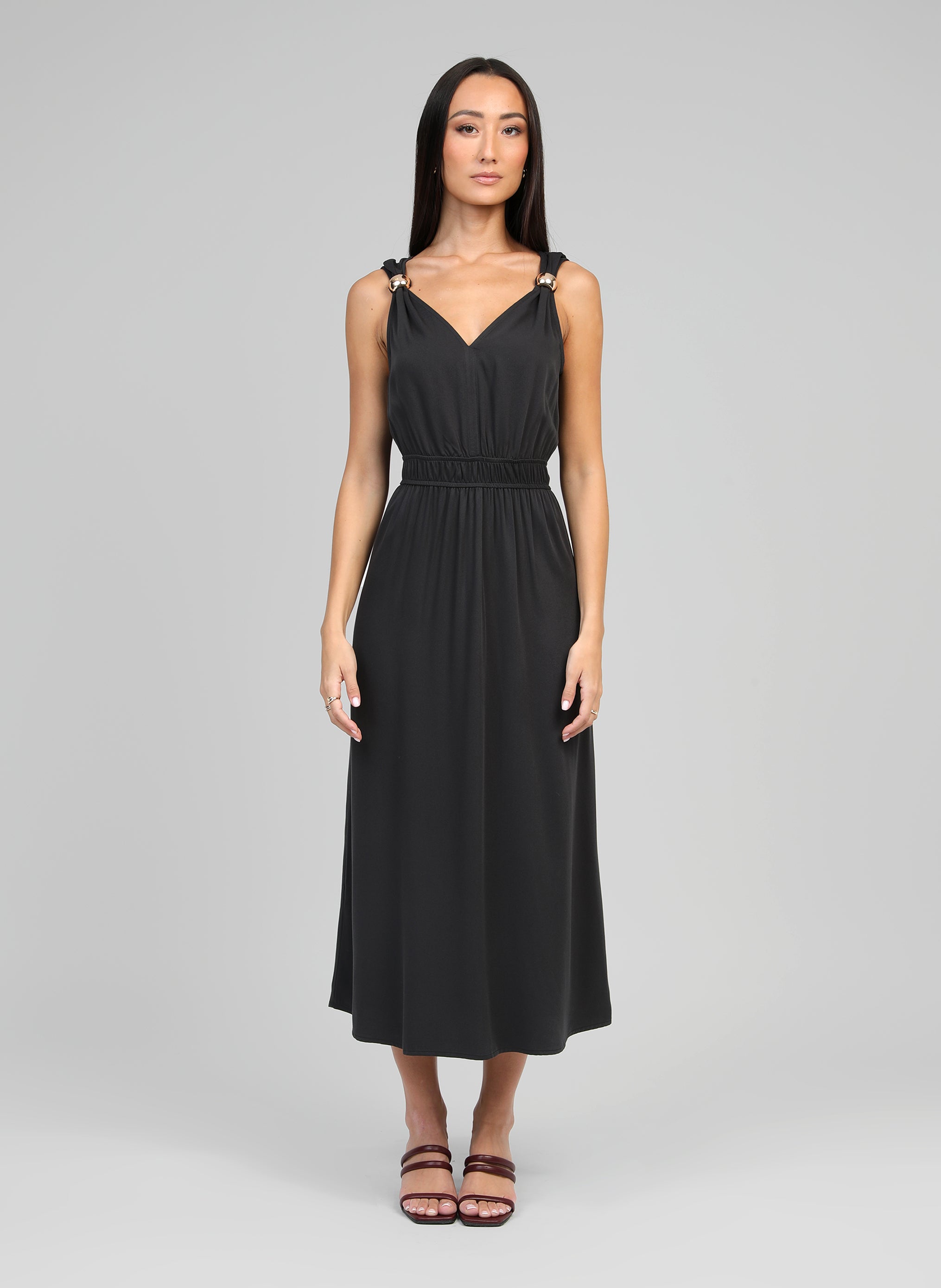 Robe Ange Taille 2 - Noir - Viscose/élasthanne - Occasion Très Bon état