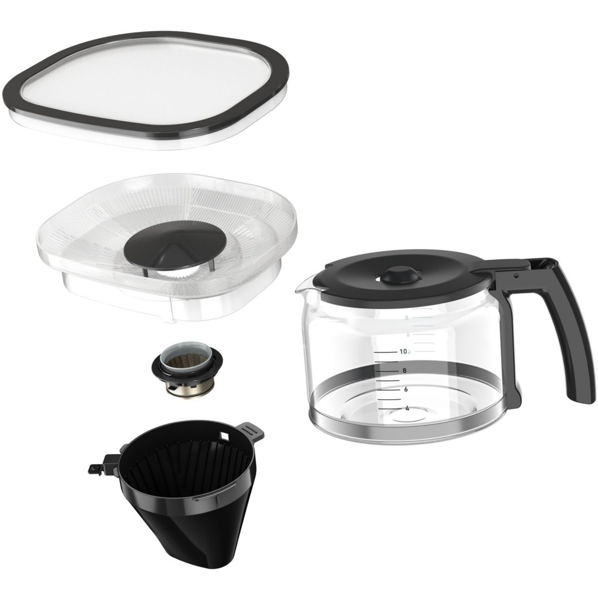 Cafetière Krups Grind Aroma Avec Broyeur - Café Grains Ou Moulu, 10 Tasses, Programmable !