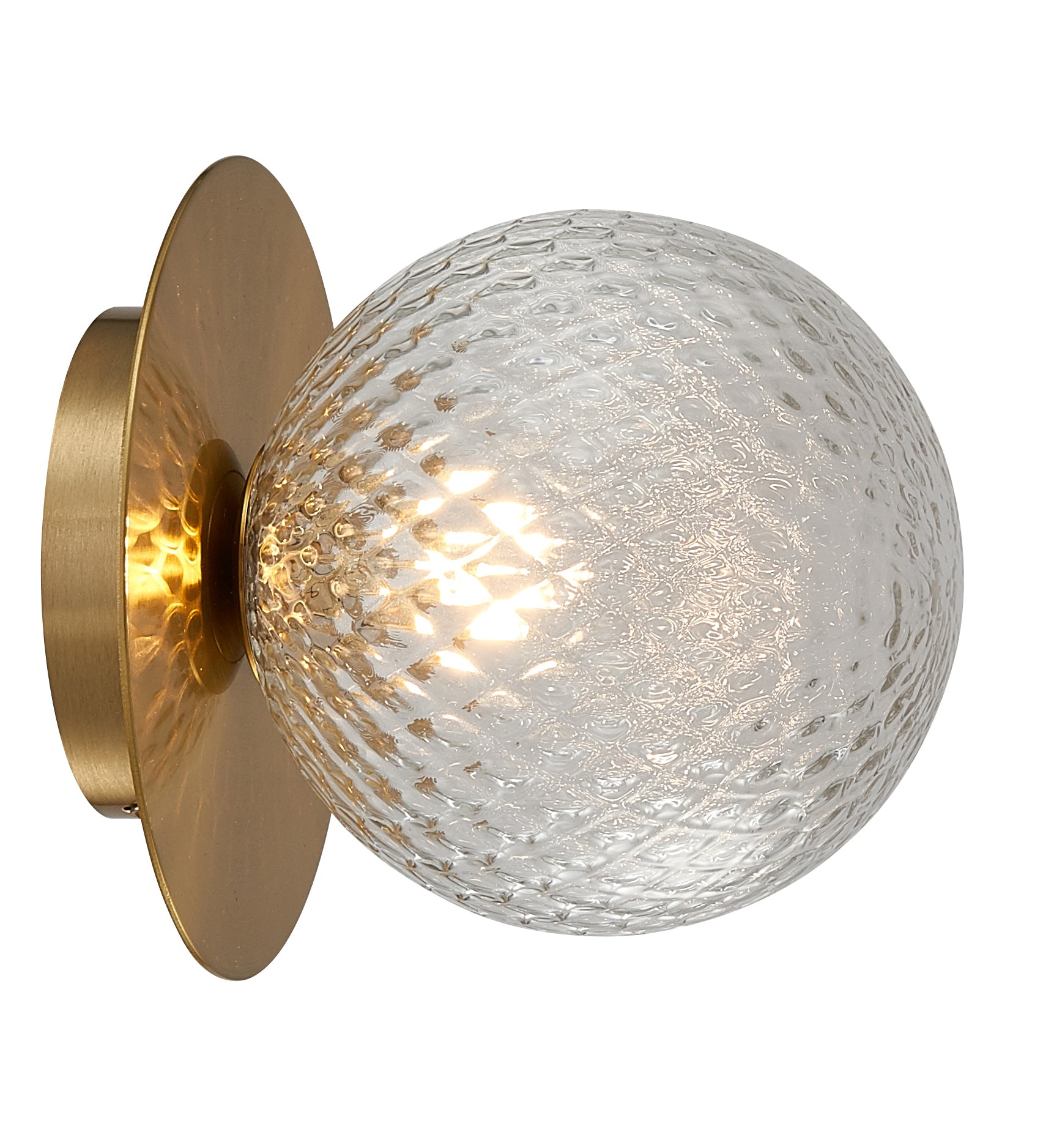 Applique en acier et verre MARQUISE, ALUMINOR